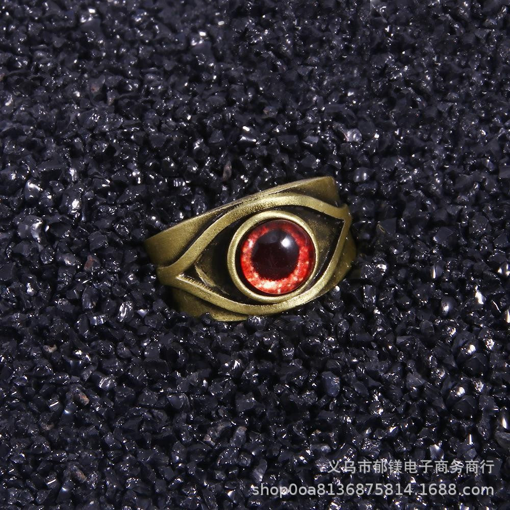 Game Peripheral Resident Evil 8 Crimson Eye Ring Vintage Red Eye Ring