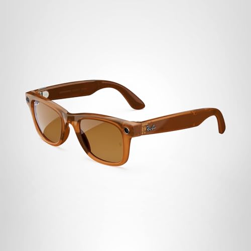 Ray-Ban Meta (Gen 1), Wayfarer, Shiny Black | Smart AI Glasses for Men, Women — 12 MP Ultra-Wide Camera, Open-Ear Speakers for Audio, Video Recording and Bluetooth — Green Lenses — Wearable Technology