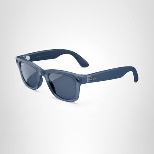 Ray-Ban Meta (Gen 1), Wayfarer, Shiny Black | Smart AI Glasses for Men, Women — 12 MP Ultra-Wide Camera, Open-Ear Speakers for Audio, Video Recording and Bluetooth — Green Lenses — Wearable Technology