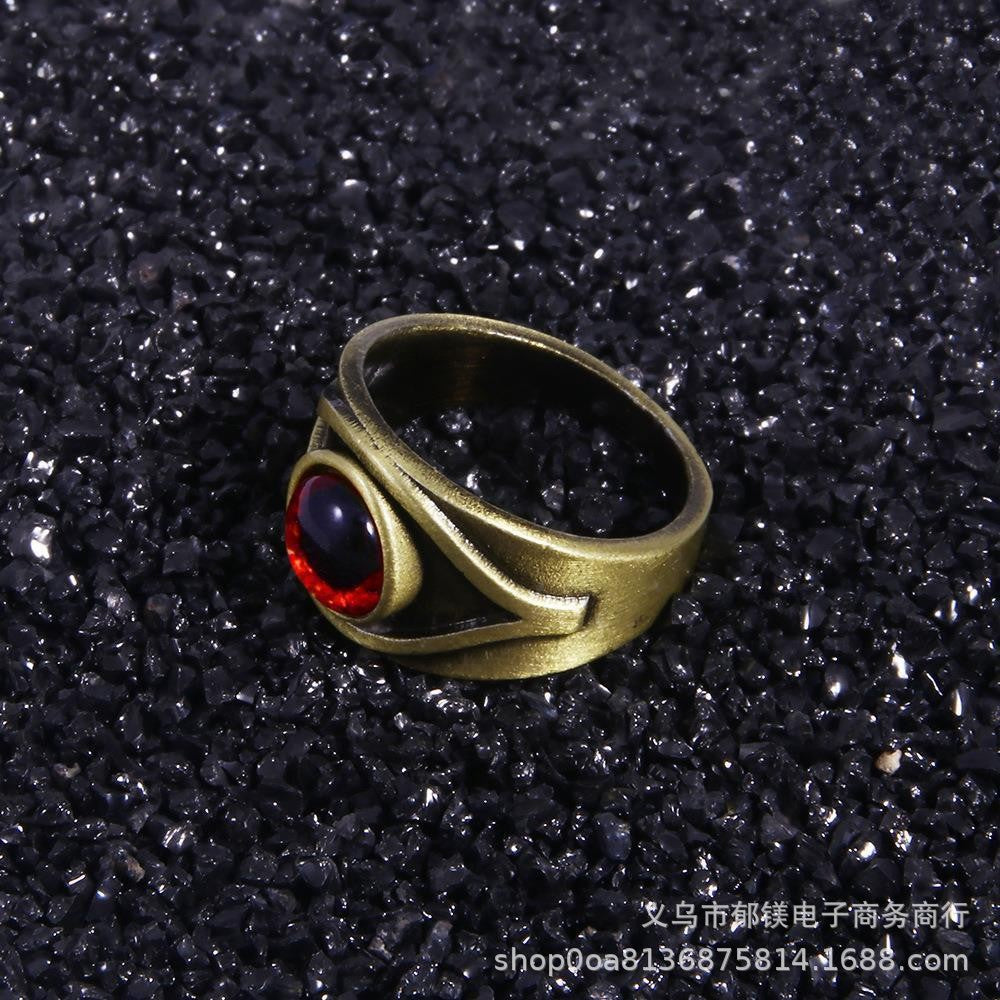 Game Peripheral Resident Evil 8 Crimson Eye Ring Vintage Red Eye Ring