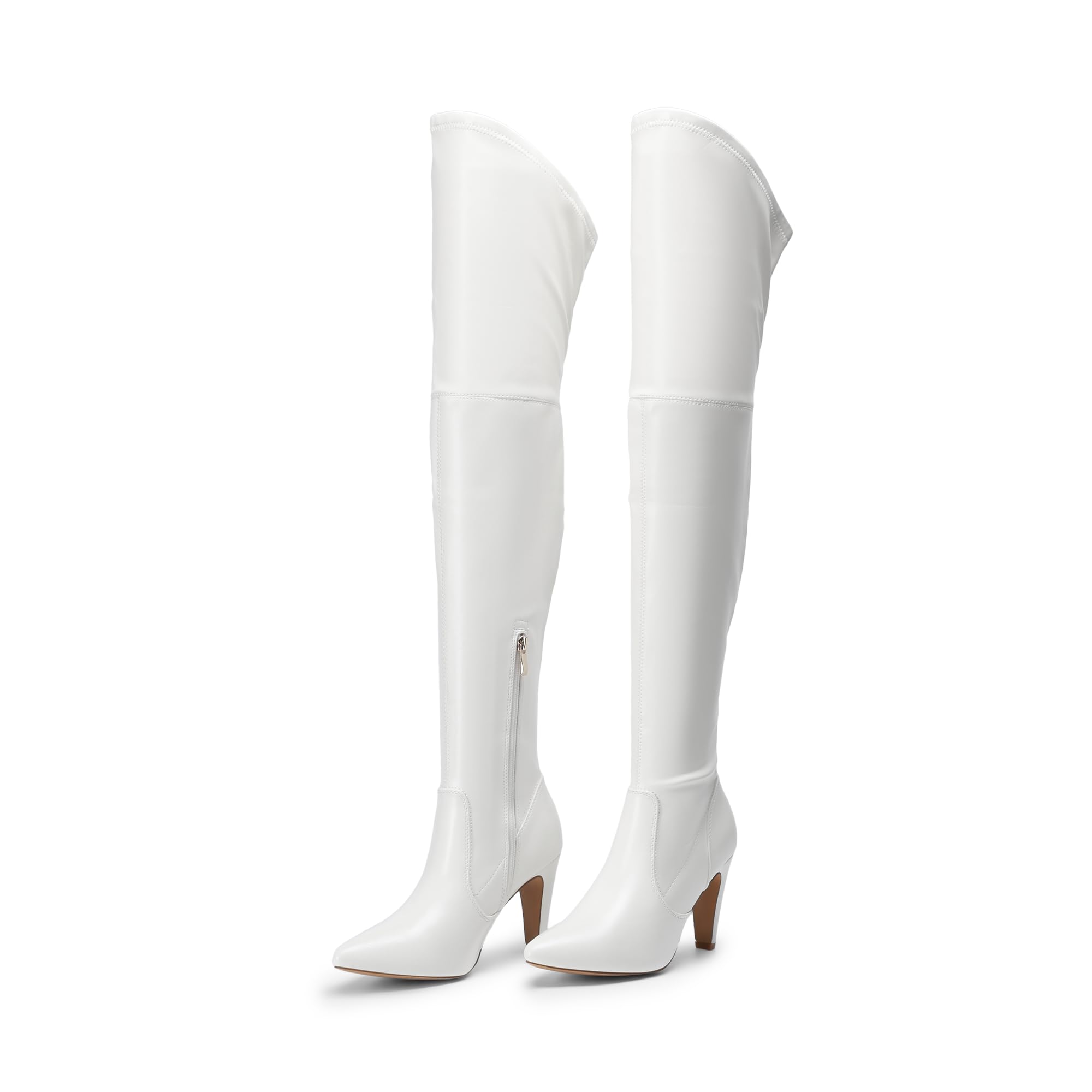 DREAM PAIRS Women's Thigh High Boots Over The Knee Heels Long Sexy Pointed Toe Boots