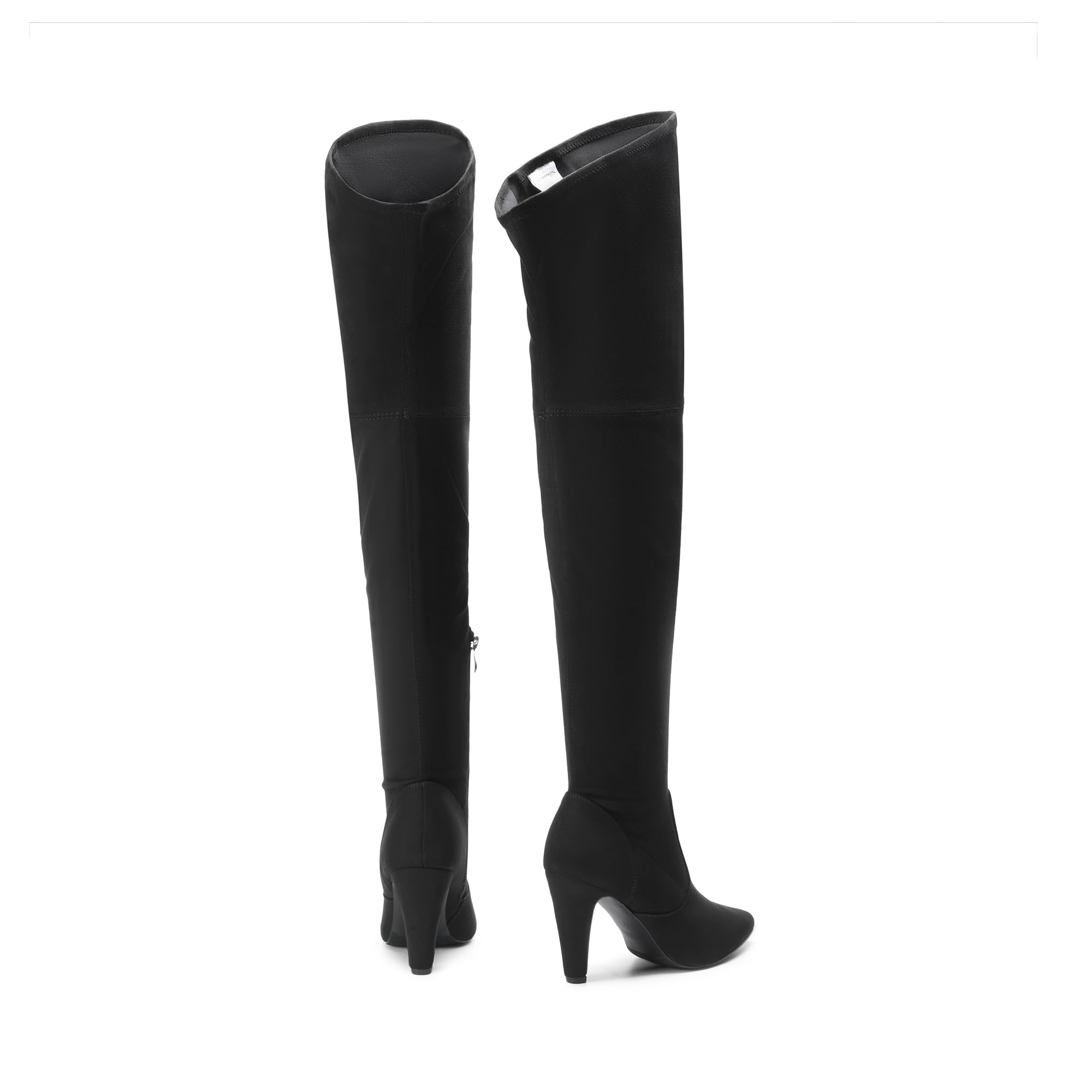 DREAM PAIRS Women's Thigh High Boots Over The Knee Heels Long Sexy Pointed Toe Boots