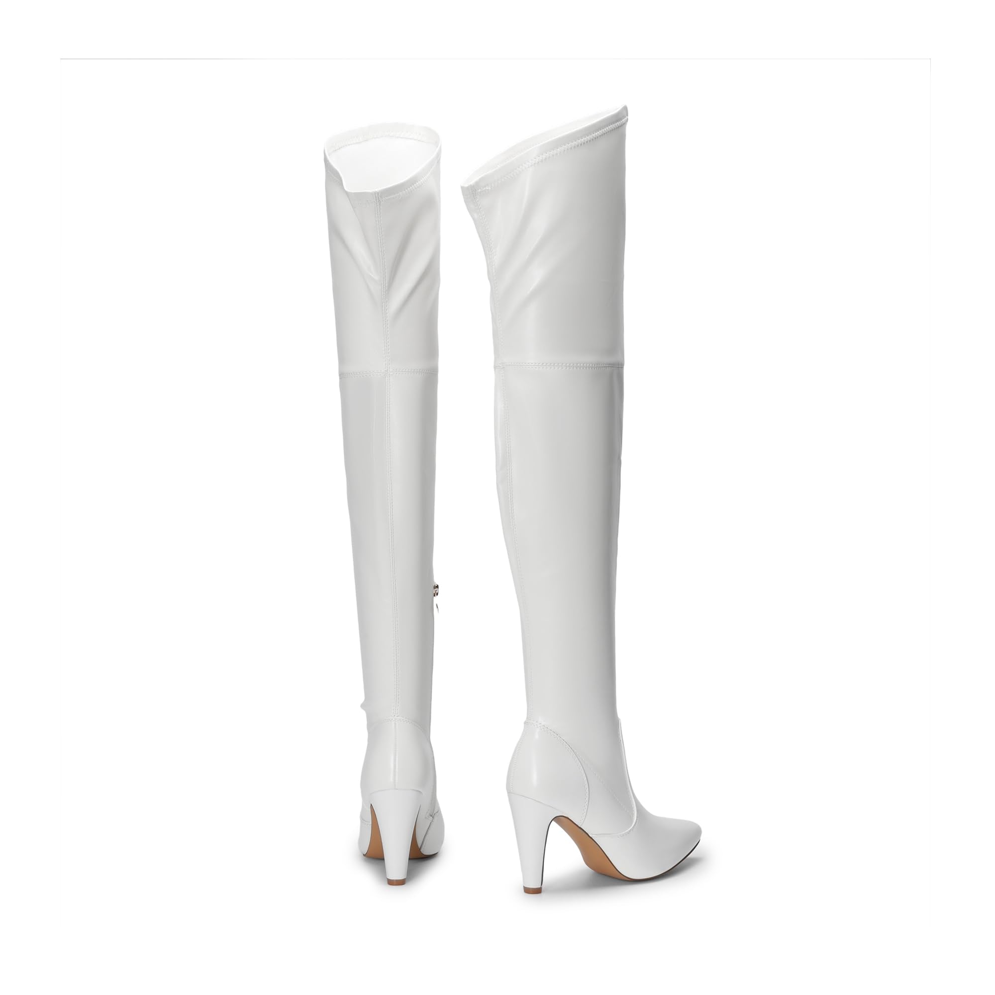 DREAM PAIRS Women's Thigh High Boots Over The Knee Heels Long Sexy Pointed Toe Boots