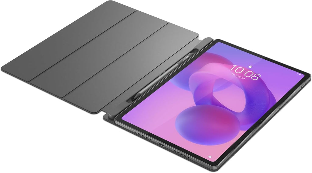 Lenovo Idea Tab Plus - Lightweight Tablet - 12.1″ 2.5K IPS Touchscreen Display - 90Hz - MediaTek Dimensity 6400-8GB Memory - 128GB Storage - Integrated Arm Mali-G57 MC2 Tab Pen & Folio Case