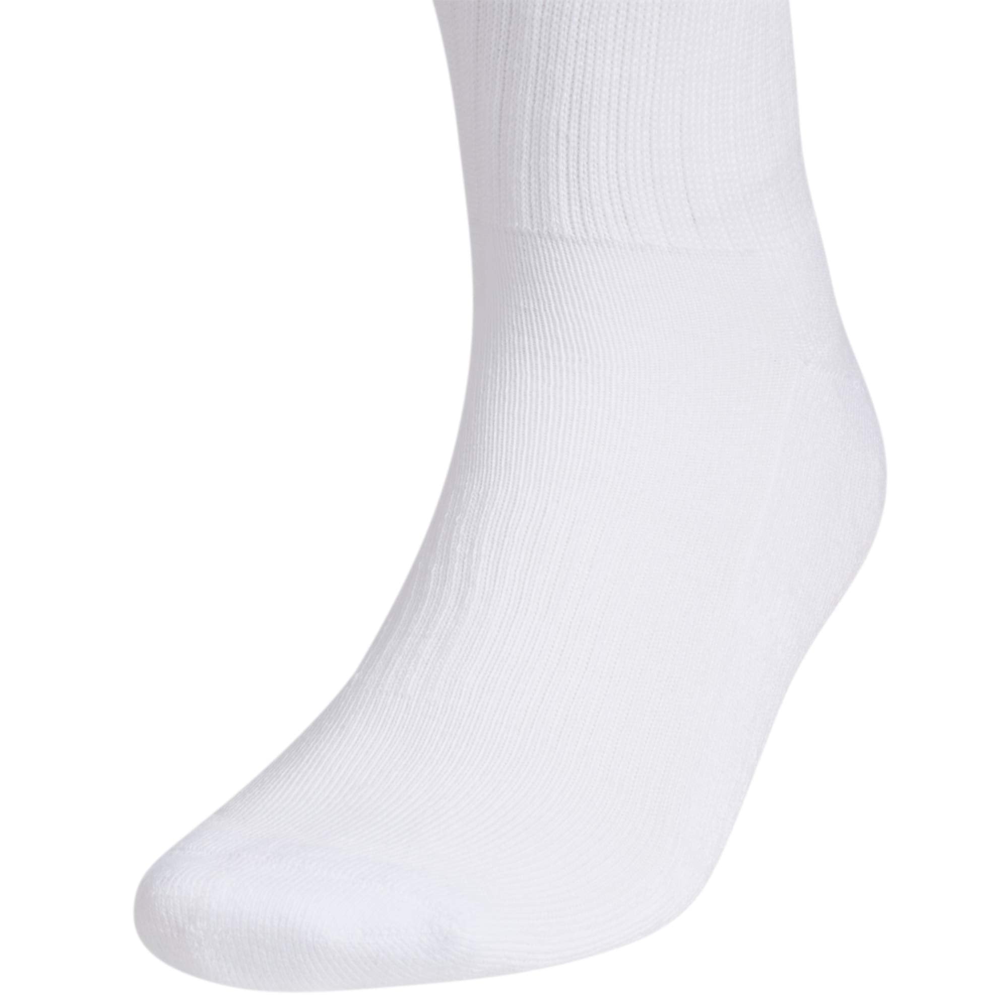 adidas Men's Athletic Cushioned 6-Pack Crew, Cushioned Crew Socks with Arch Compression for a Secure Fit