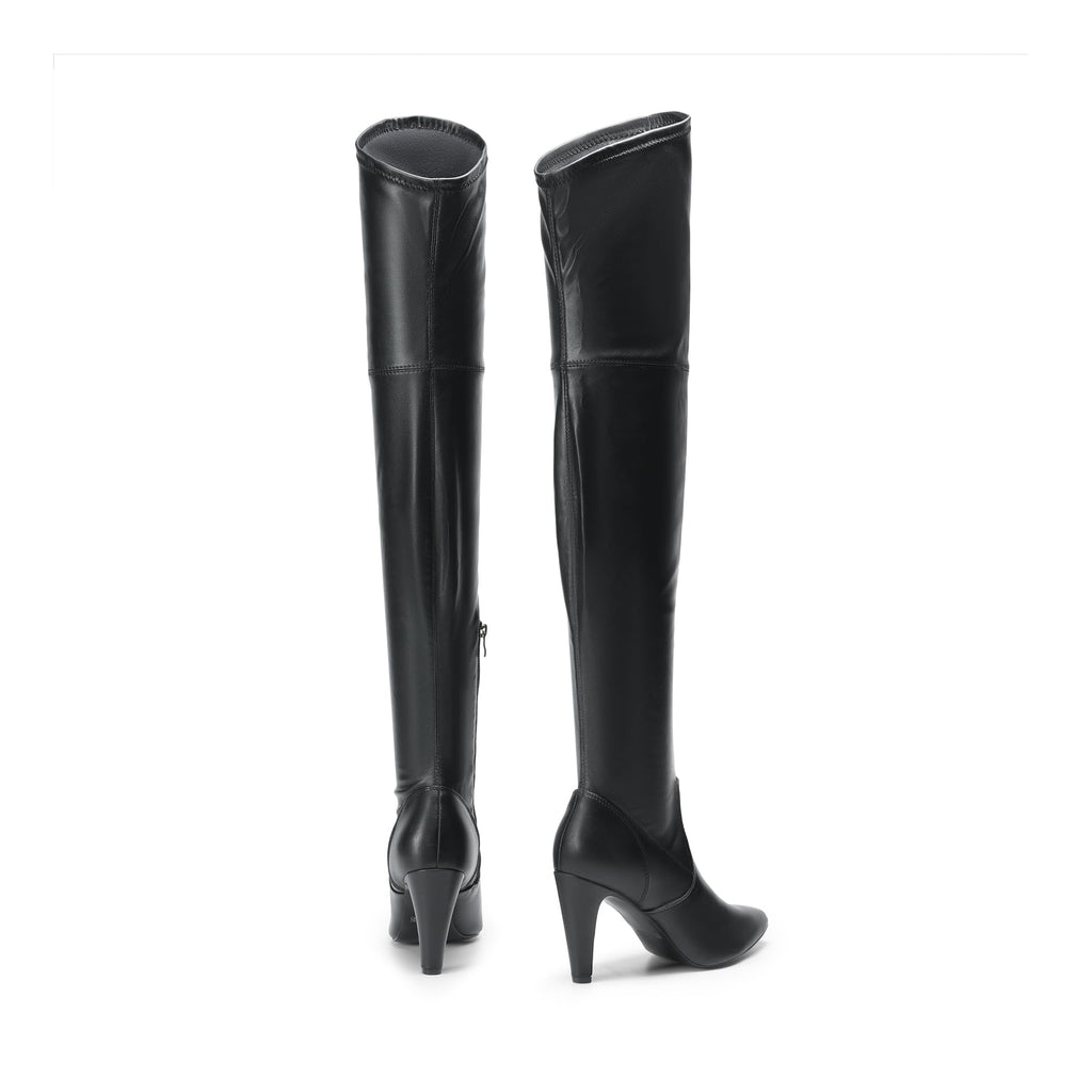 DREAM PAIRS Women's Thigh High Boots Over The Knee Heels Long Sexy Pointed Toe Boots
