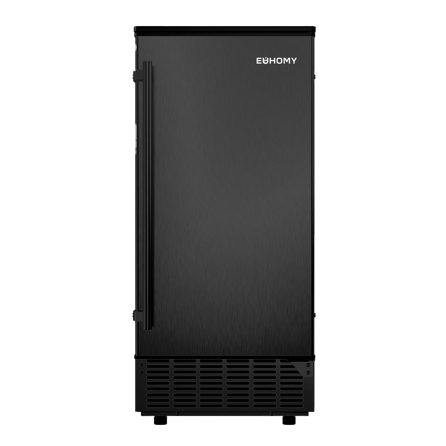 EUHOMY Nugget Ice Makers for Countertop with Ice Scoop & Basket, Self-Cleaning Sonic Pebble/Pellet Ice Maker Machine with 35lbs/24H Soft Ice for Home/Kitchen/Office, Stainless Steel, Silver