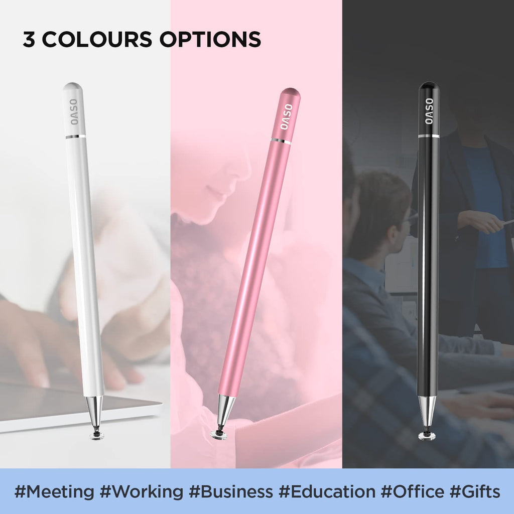 Stylus Pen for Touch Screens, Disc Tip & Magnet Cap Styli Pencil Compatible with Apple iPad pro/iPad 6/7/8/9/iPhone/Samsung Galaxy Tab A7/S7/Fire HD 7/8/10 Plus Tablet/All Touch Devices