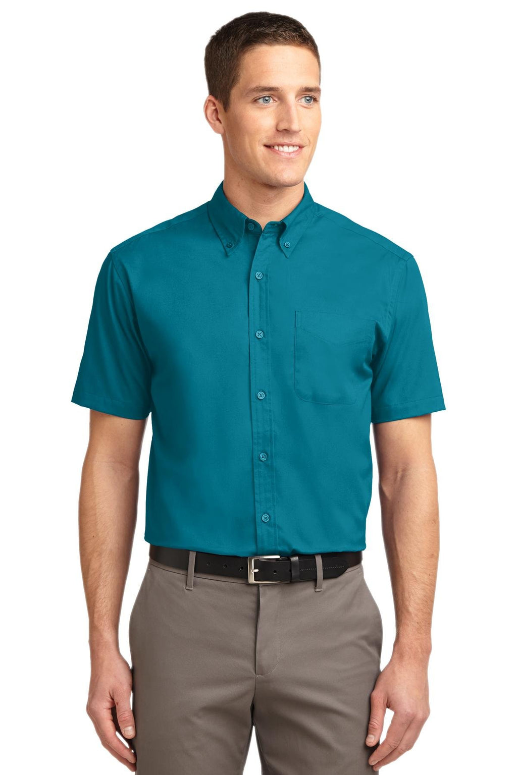Port Authority Men's Tall Short Sleeve Easy Care Button-Down Shirt