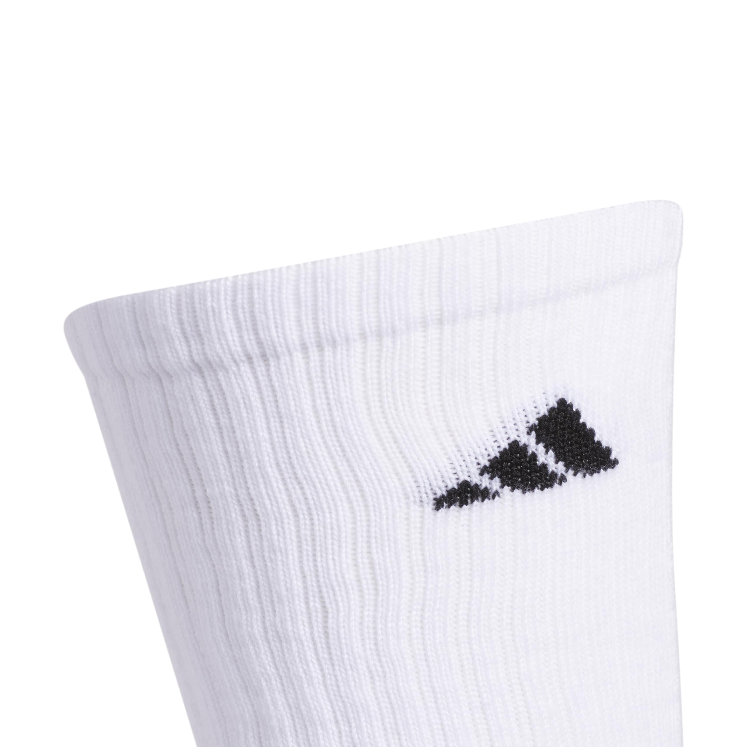 adidas Men's Athletic Cushioned 6-Pack Crew, Cushioned Crew Socks with Arch Compression for a Secure Fit