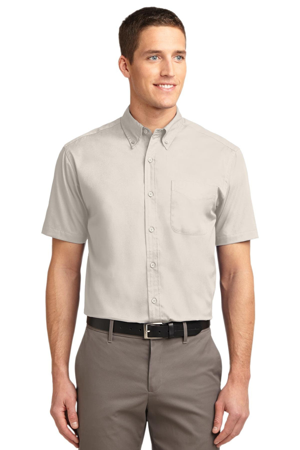 Port Authority Men's Tall Short Sleeve Easy Care Button-Down Shirt