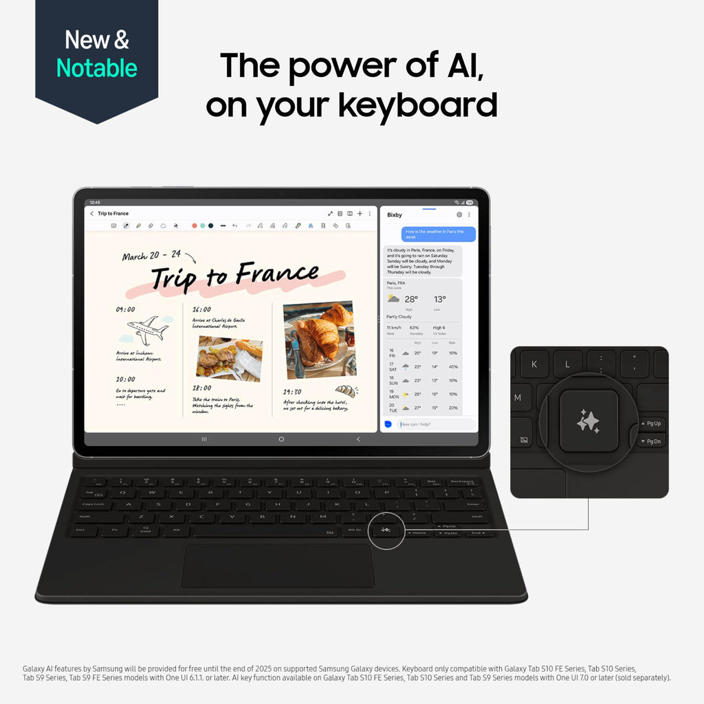 SAMSUNG Galaxy Tab S10 FE 128GB WiFi Android Tablet, Large Display, Long Battery Life, Exynos 1580 Processor, IP68 Water-Resistant, 90 Hz Refresh, S Pen for Note-Taking, US Version, Silver