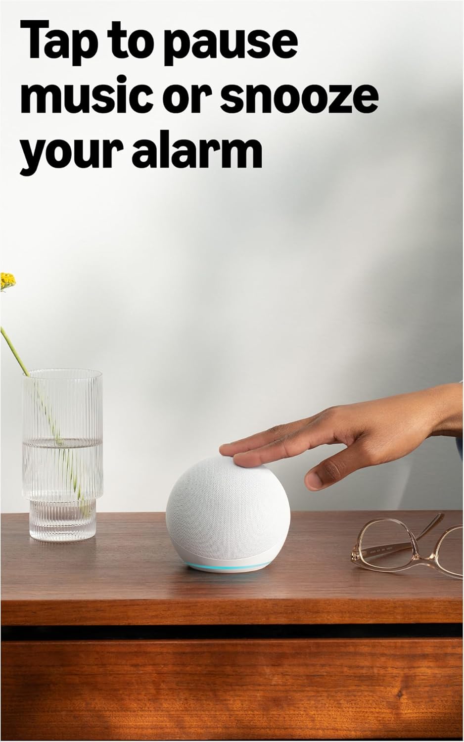 Amazon Echo Dot (newest model) - Vibrant sounding speaker with Alexa+ Early Access, Great for bedrooms, dining rooms and offices, Glacier White