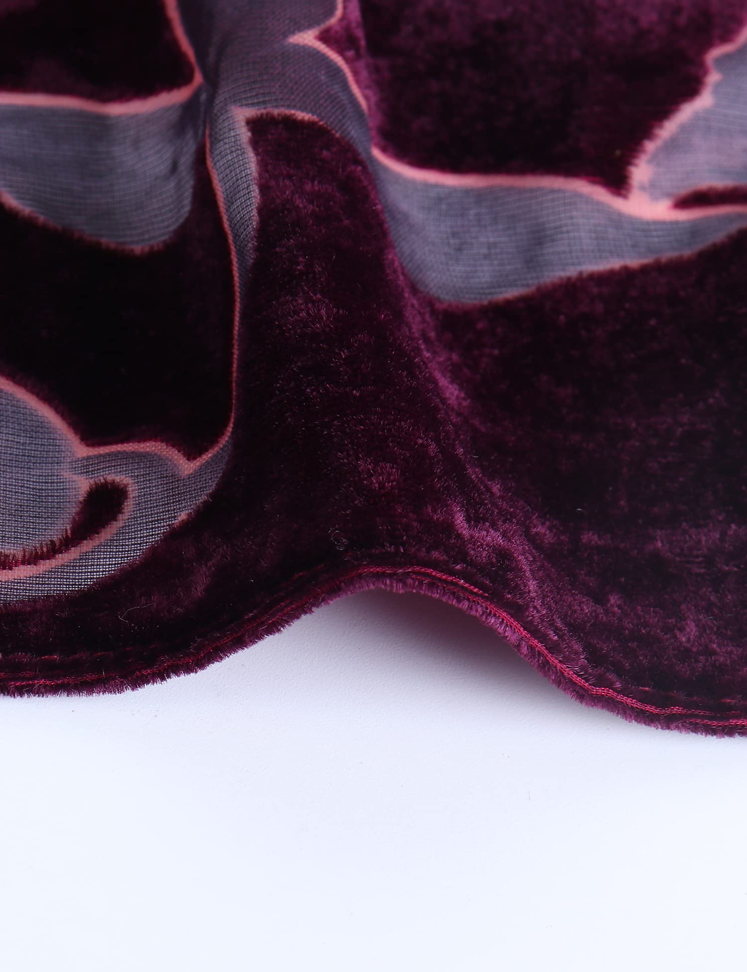 Women's Burnout Velvet Kimono Long Cardigan Cover Up Casual Outfit