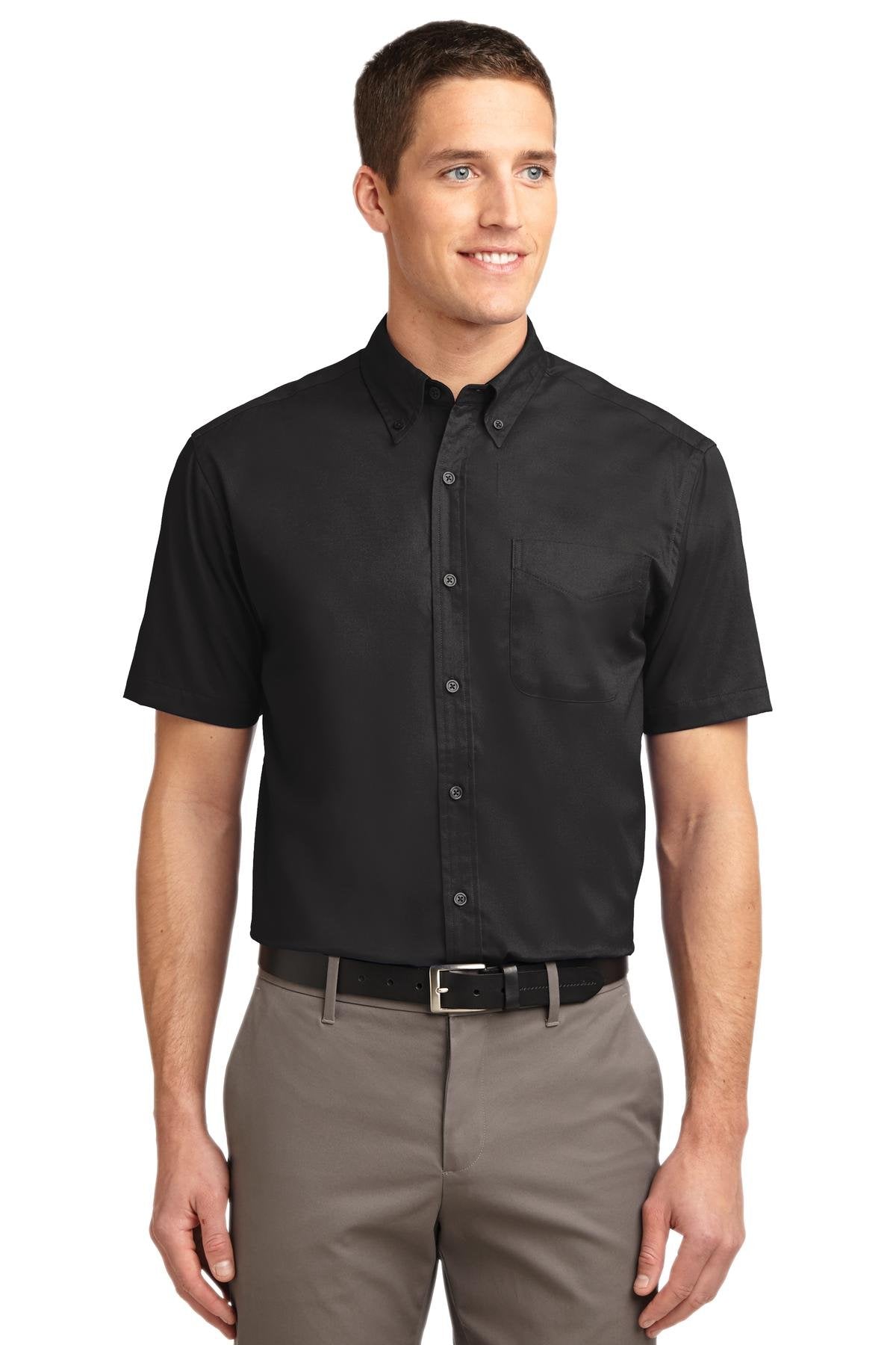 Port Authority Men's Tall Short Sleeve Easy Care Button-Down Shirt