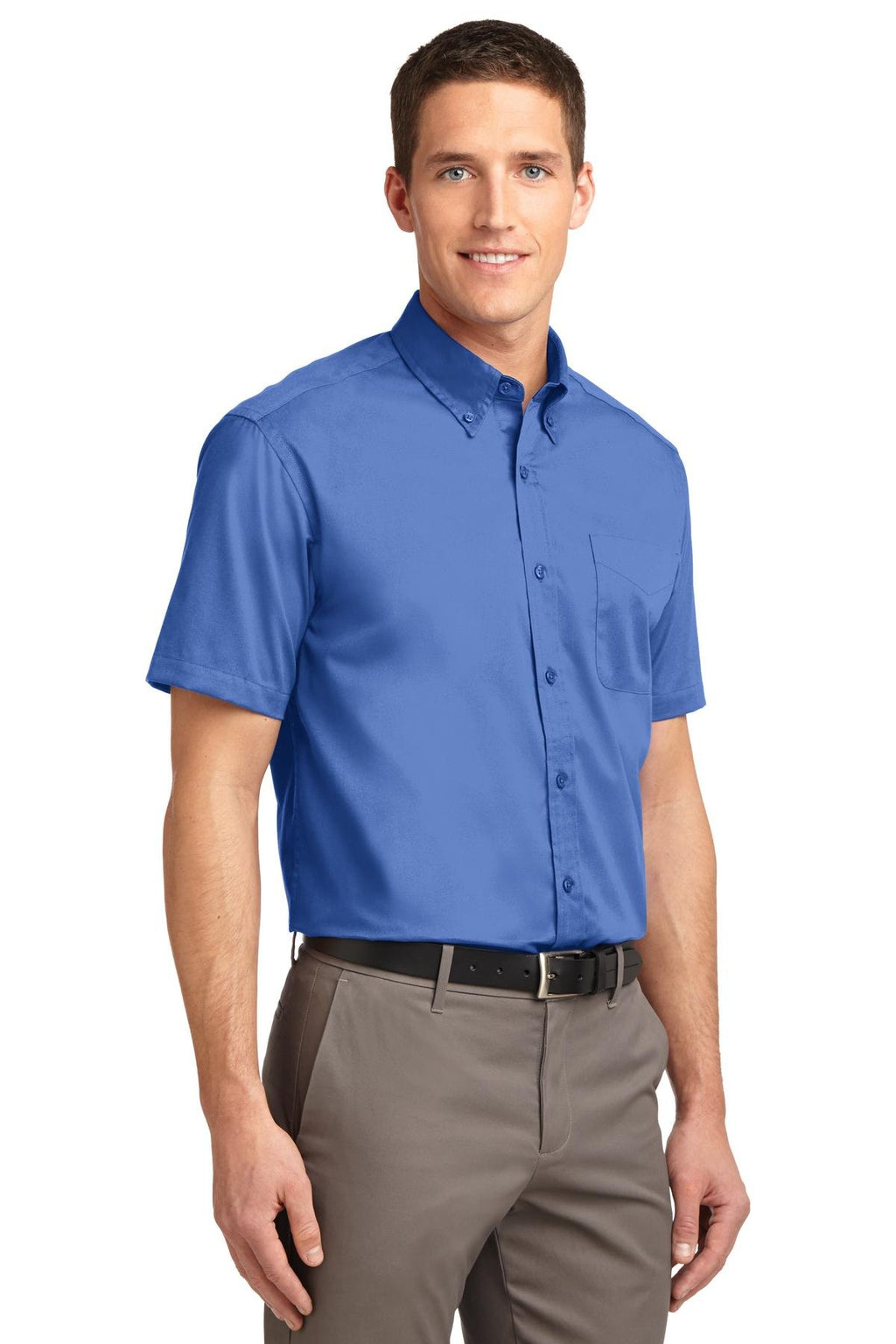 Port Authority Men's Tall Short Sleeve Easy Care Button-Down Shirt