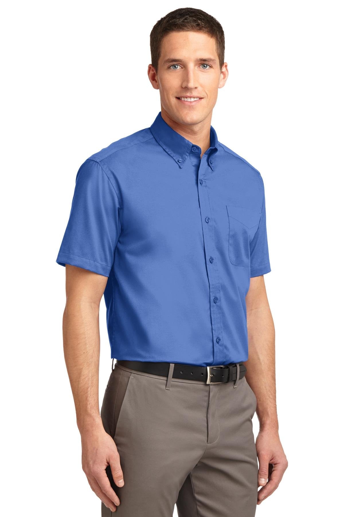 Port Authority Men's Tall Short Sleeve Easy Care Button-Down Shirt