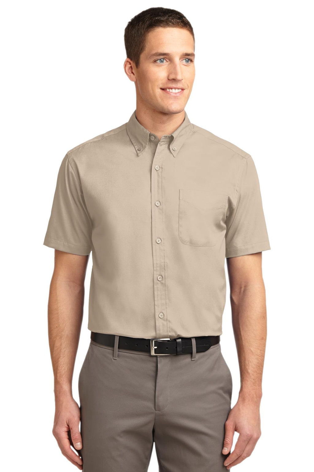 Port Authority Men's Tall Short Sleeve Easy Care Button-Down Shirt