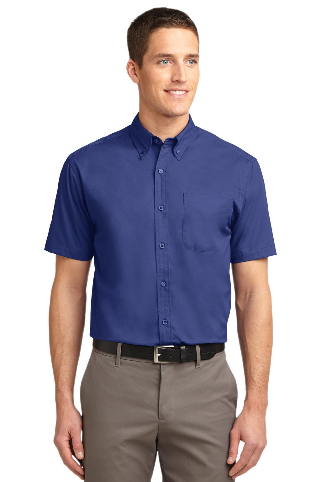 Port Authority Men's Tall Short Sleeve Easy Care Button-Down Shirt