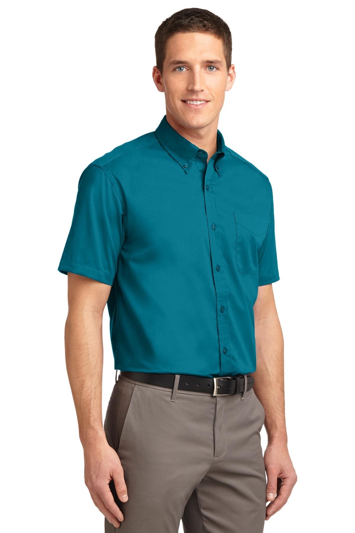 Port Authority Men's Tall Short Sleeve Easy Care Button-Down Shirt