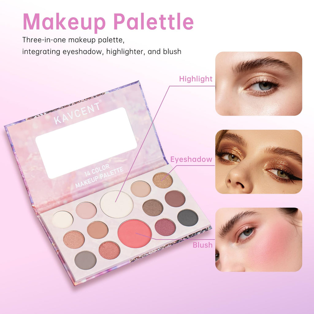 Makeup Kit for Women Teen Girls Full Kit Makeup Sets for Teens Eyeshadow Makeup Gift Set fo Women Teenagers Christmas Makeup Kits for Teens