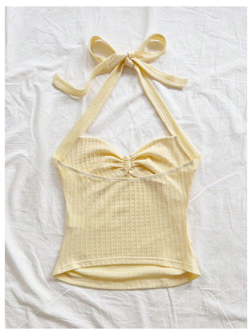 SOLY HUX Women's V Neck Halter Tops Open Back Y2k Ruched Floral Metal Summer Going Out Cami Tops