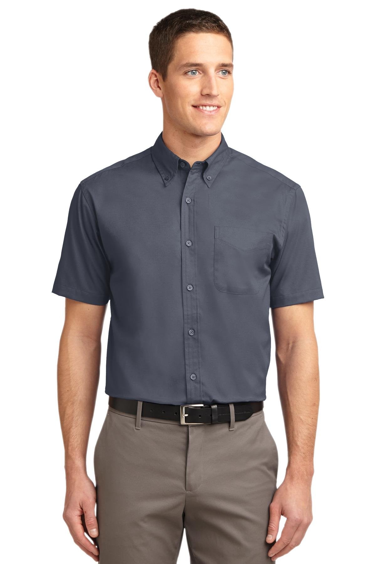 Port Authority Men's Tall Short Sleeve Easy Care Button-Down Shirt