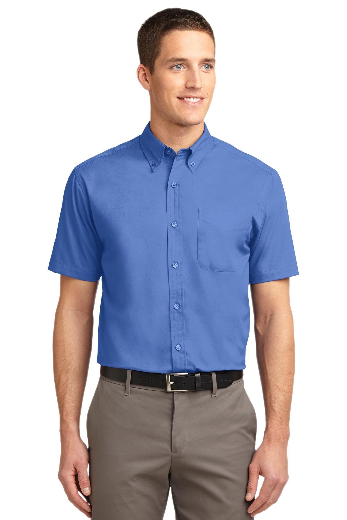 Port Authority Men's Tall Short Sleeve Easy Care Button-Down Shirt