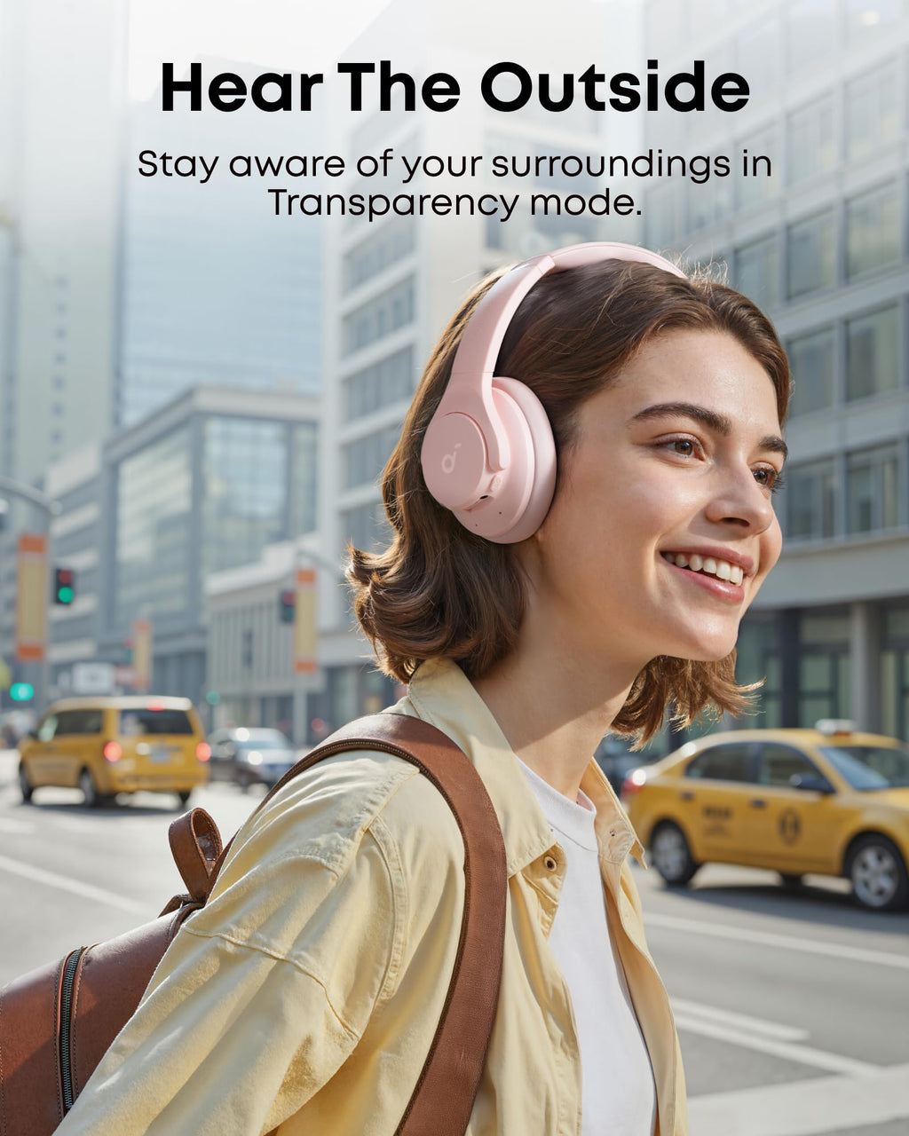 Soundcore by Anker Q20i Hybrid Active Noise Cancelling Headphones, Wireless Over-Ear Bluetooth, 40H Long ANC Playtime, Hi-Res Audio, Big Bass, Customize via an App, Transparency Mode (White)