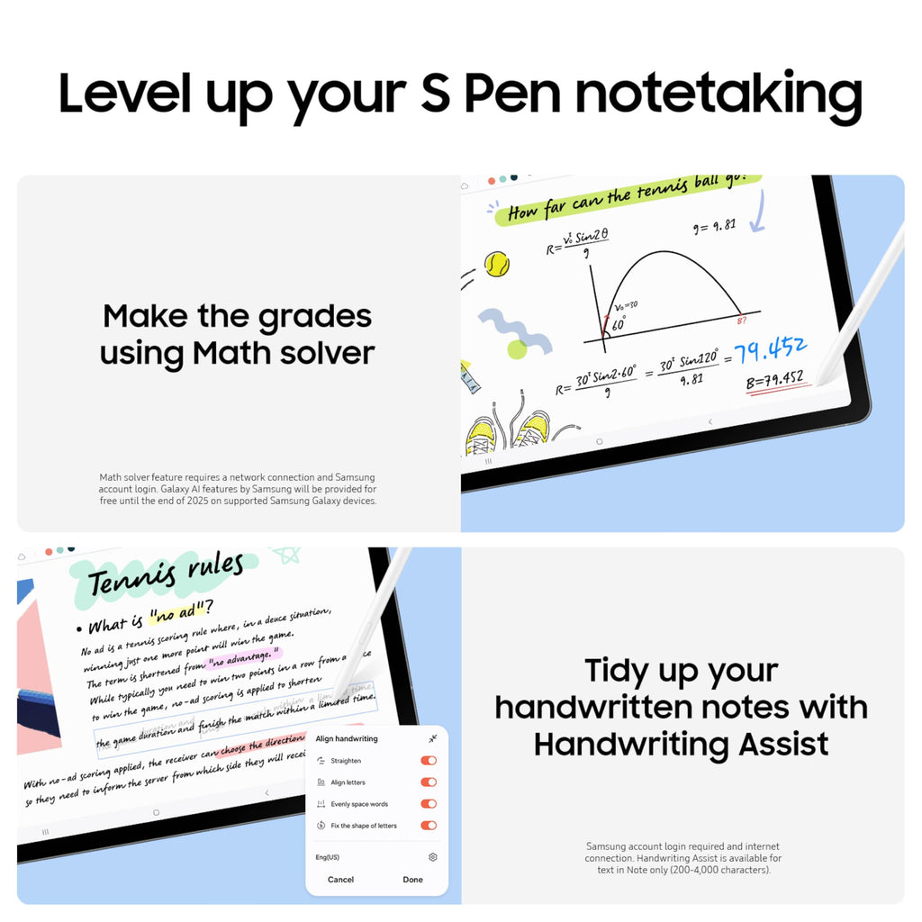 SAMSUNG Galaxy Tab S10 FE 128GB WiFi Android Tablet, Large Display, Long Battery Life, Exynos 1580 Processor, IP68 Water-Resistant, 90 Hz Refresh, S Pen for Note-Taking, US Version, Silver