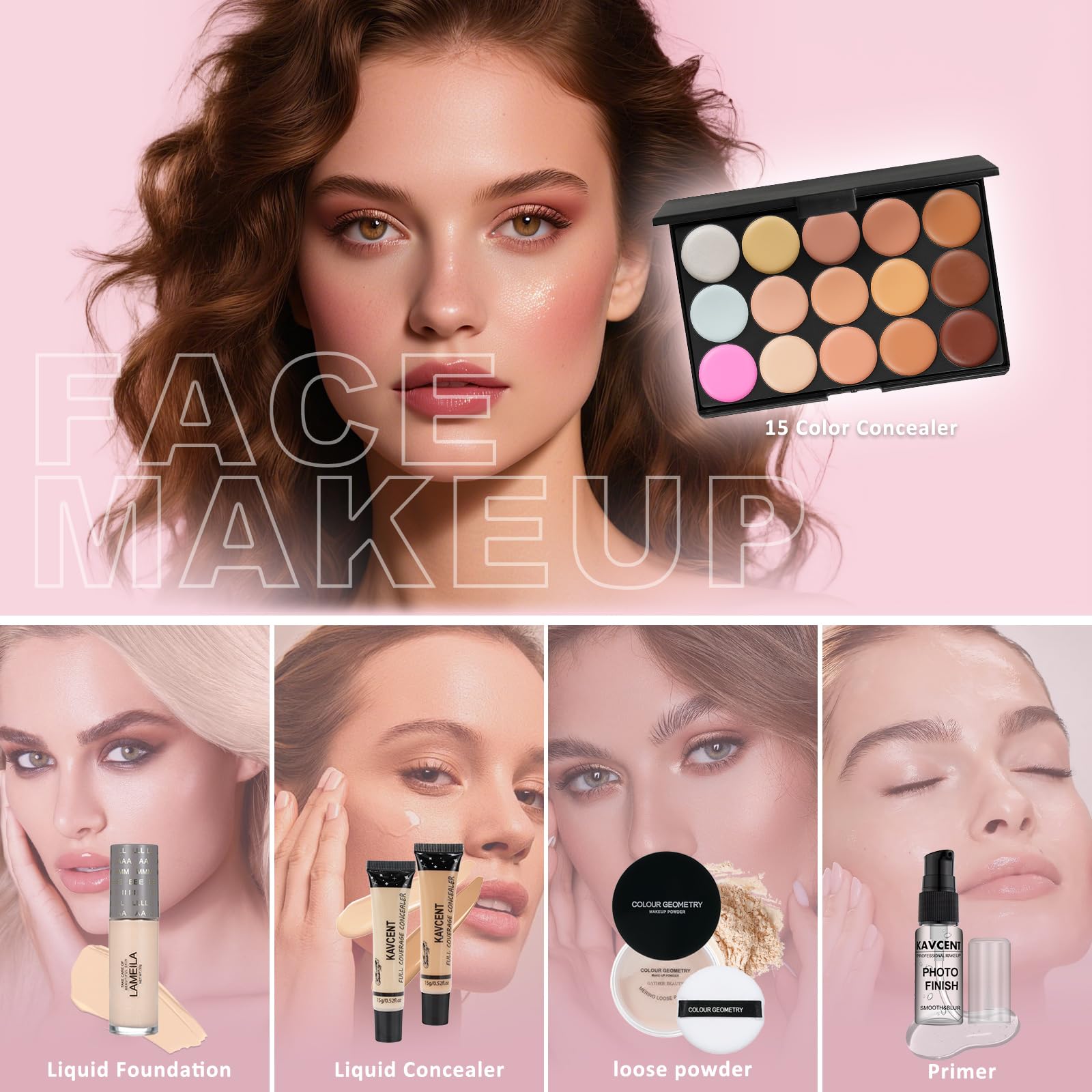 Makeup Kit for Women Teen Girls Full Kit Makeup Sets for Teens Eyeshadow Makeup Gift Set fo Women Teenagers Christmas Makeup Kits for Teens