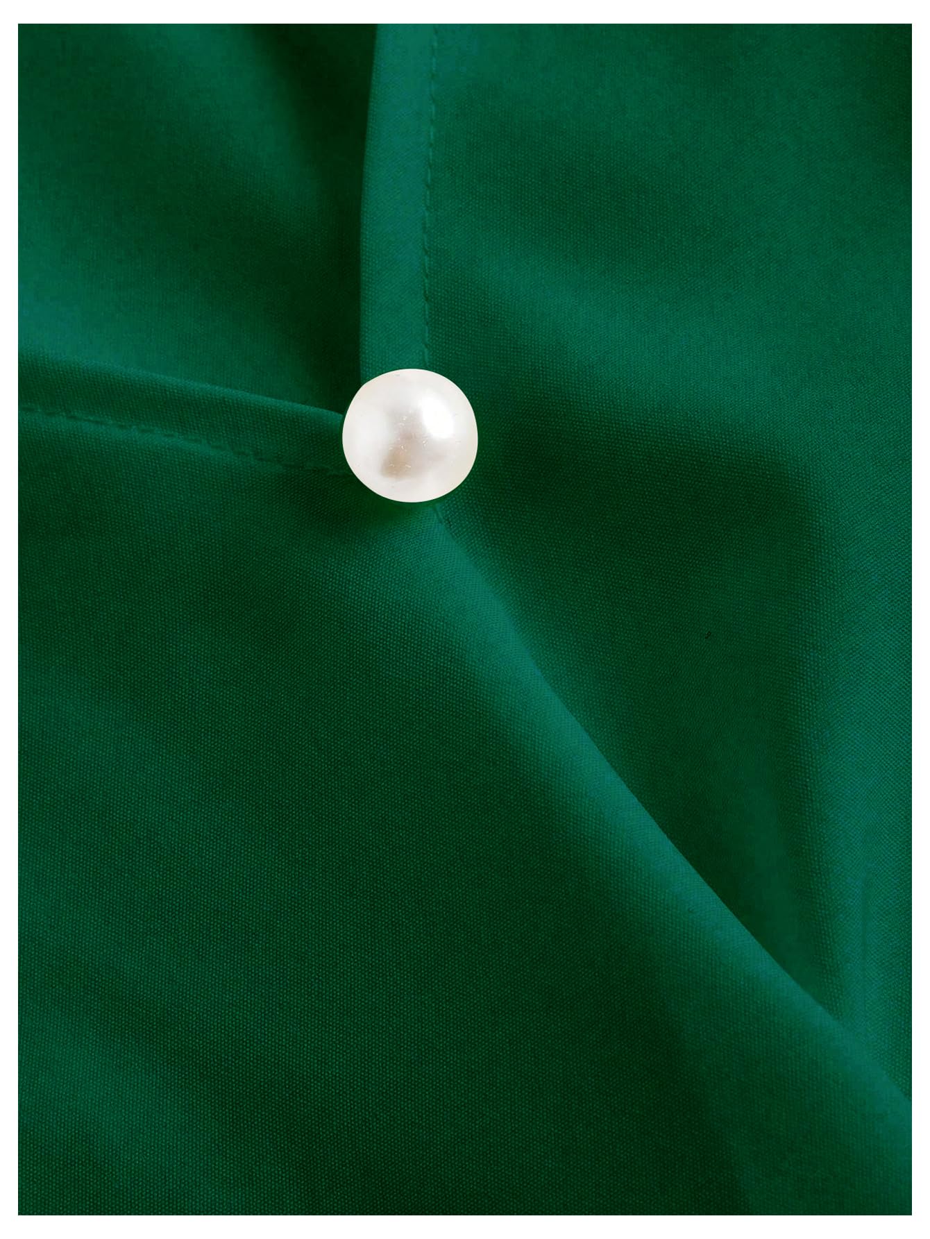 SweatyRocks Women's Button up Collar Cropped Shirt Long Sleeve Self Wrap Crop Top Blouse