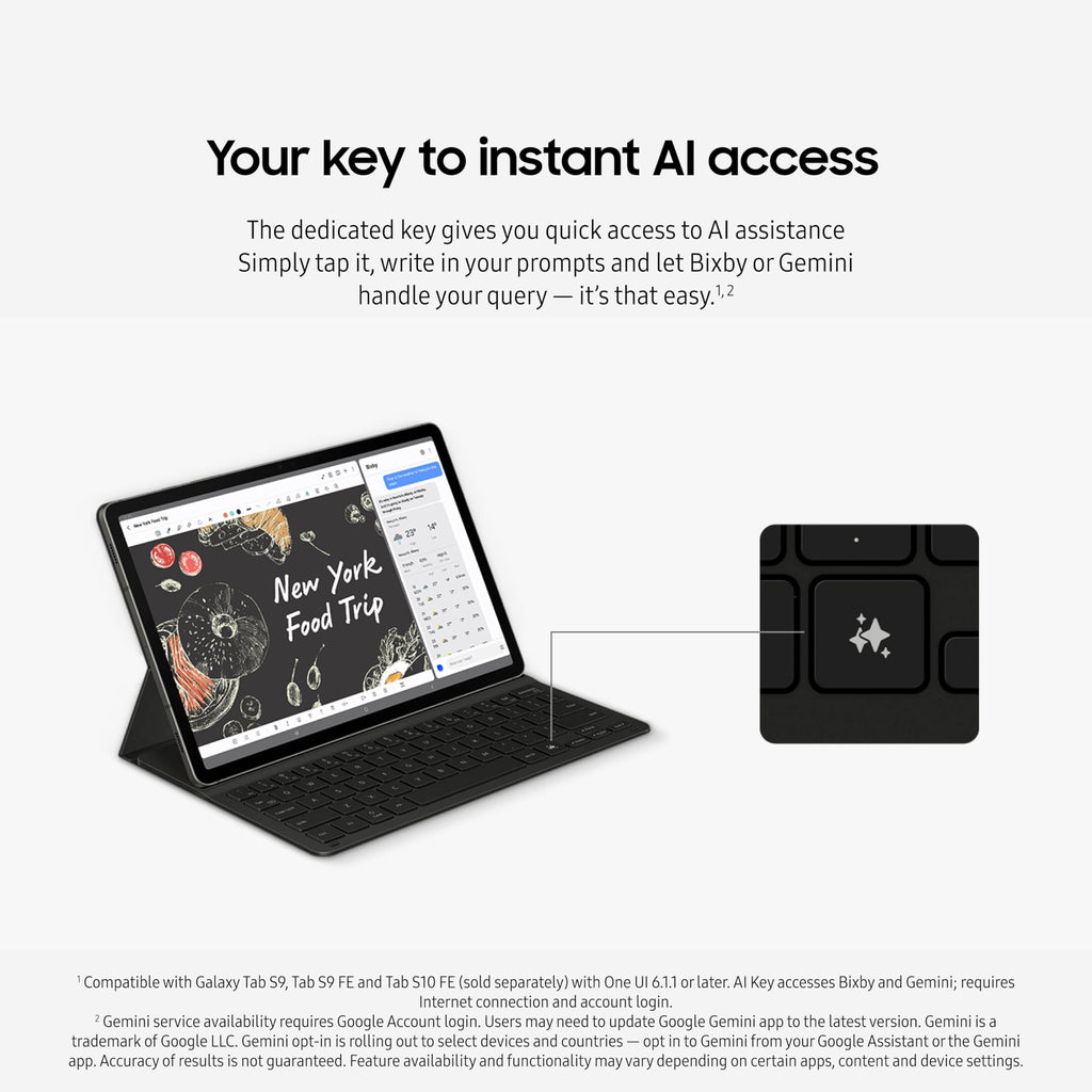 SAMSUNG Galaxy Tab S10 FE 128GB WiFi Android Tablet, Large Display, Long Battery Life, Exynos 1580 Processor, IP68 Water-Resistant, 90 Hz Refresh, S Pen for Note-Taking, US Version, Silver