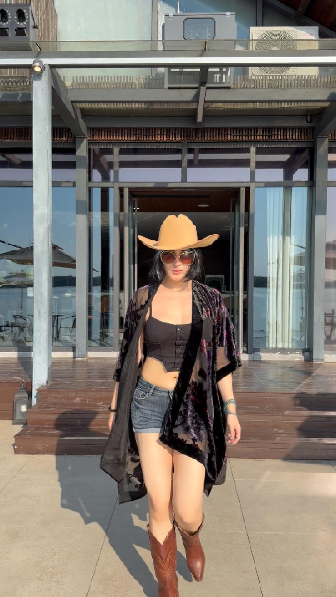 Women's Burnout Velvet Kimono Long Cardigan Cover Up Casual Outfit