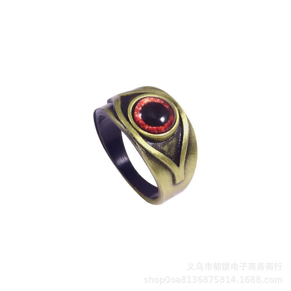 Game Peripheral Resident Evil 8 Crimson Eye Ring Vintage Red Eye Ring