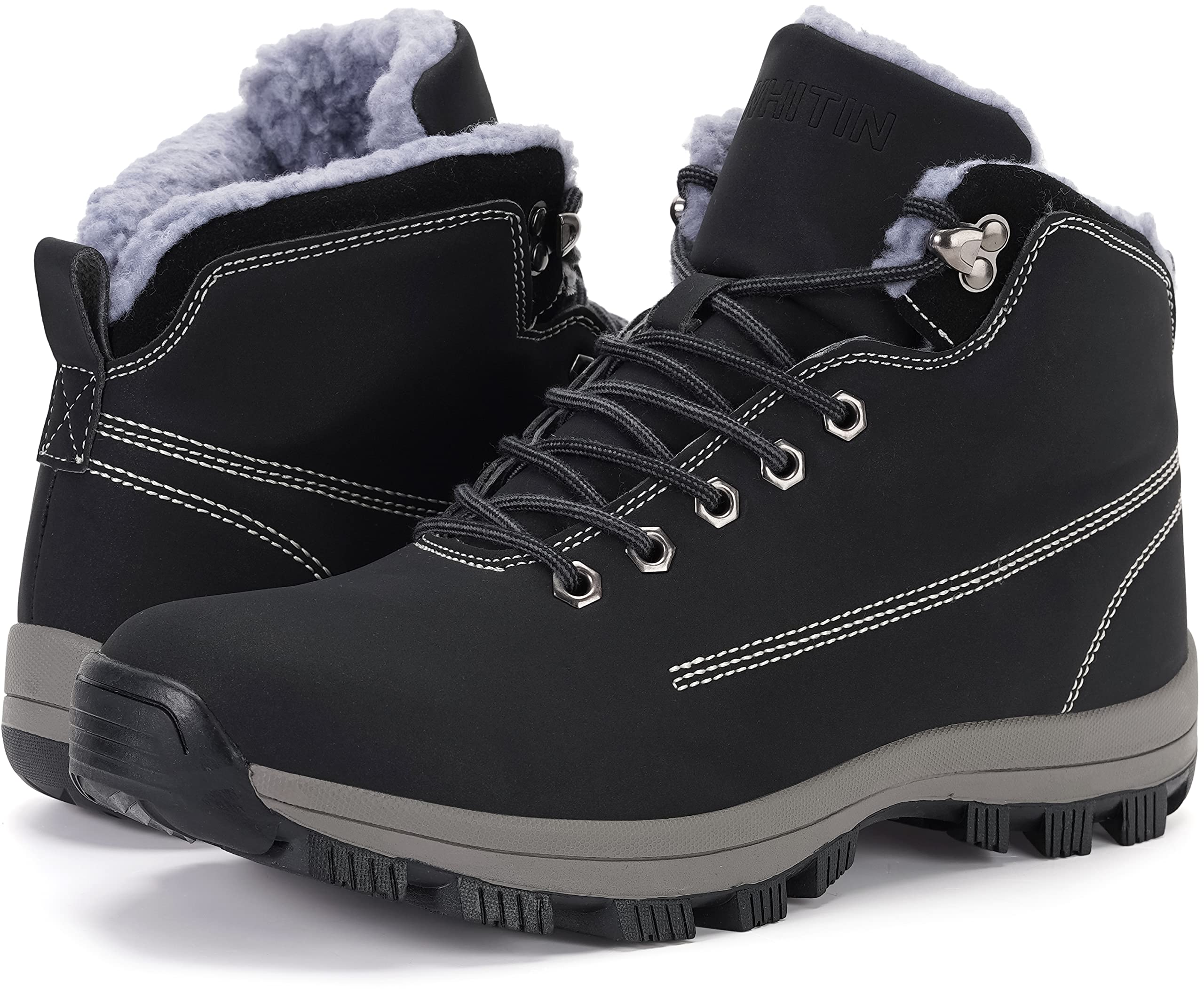 WHITIN Men's Waterproof Cold-Weather Snow Boots