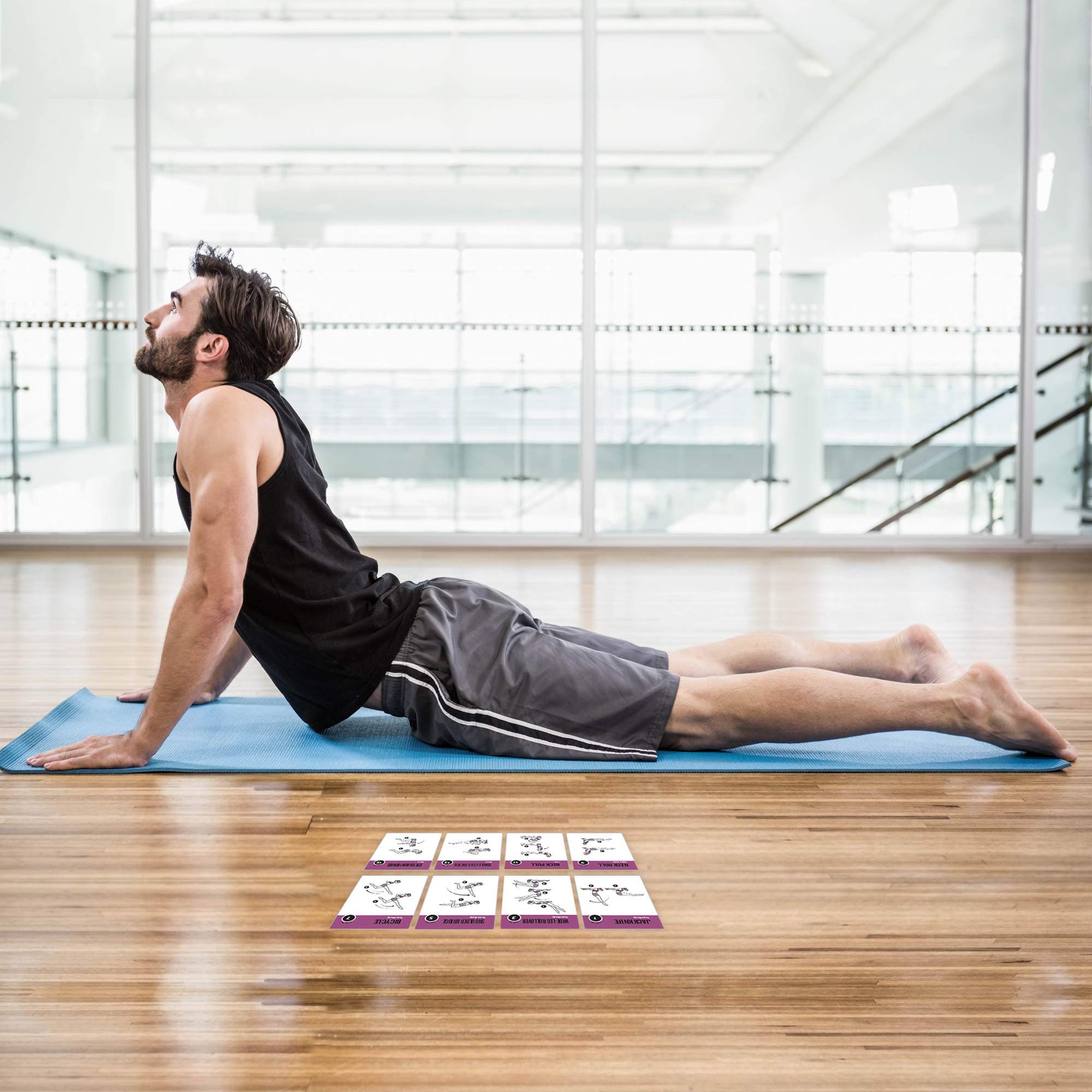 NewMe Fitness Bodyweight Workout Cards, Instructional Fitness Deck for Women & Men, Beginner Fitness Guide to Training Exercises at Home or Gym (Bodyweight, Vol 1)