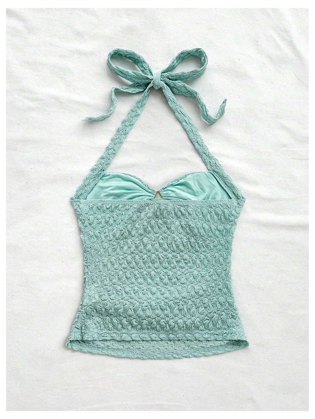 SOLY HUX Women's V Neck Halter Tops Open Back Y2k Ruched Floral Metal Summer Going Out Cami Tops