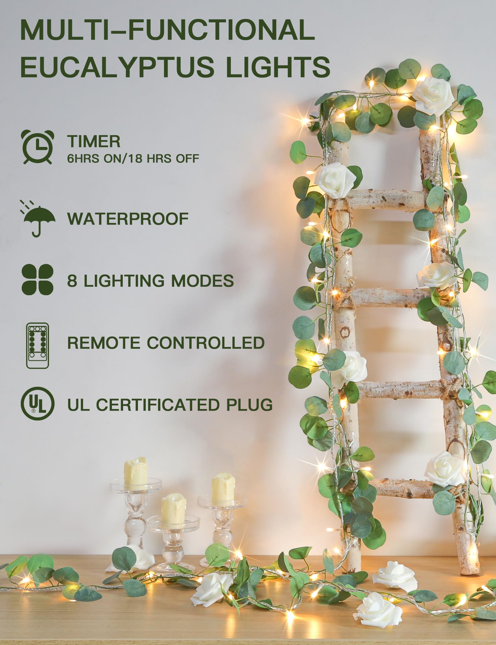 suddus Vine with Fairy Lights Battery Operated, 33ft 100 LED Maple Leaf String Lights with Remote, Dimmable Fall Garland with Lights for Bedroom Wall Indoor Outdoor Thanksgiving Decor (Warm White)