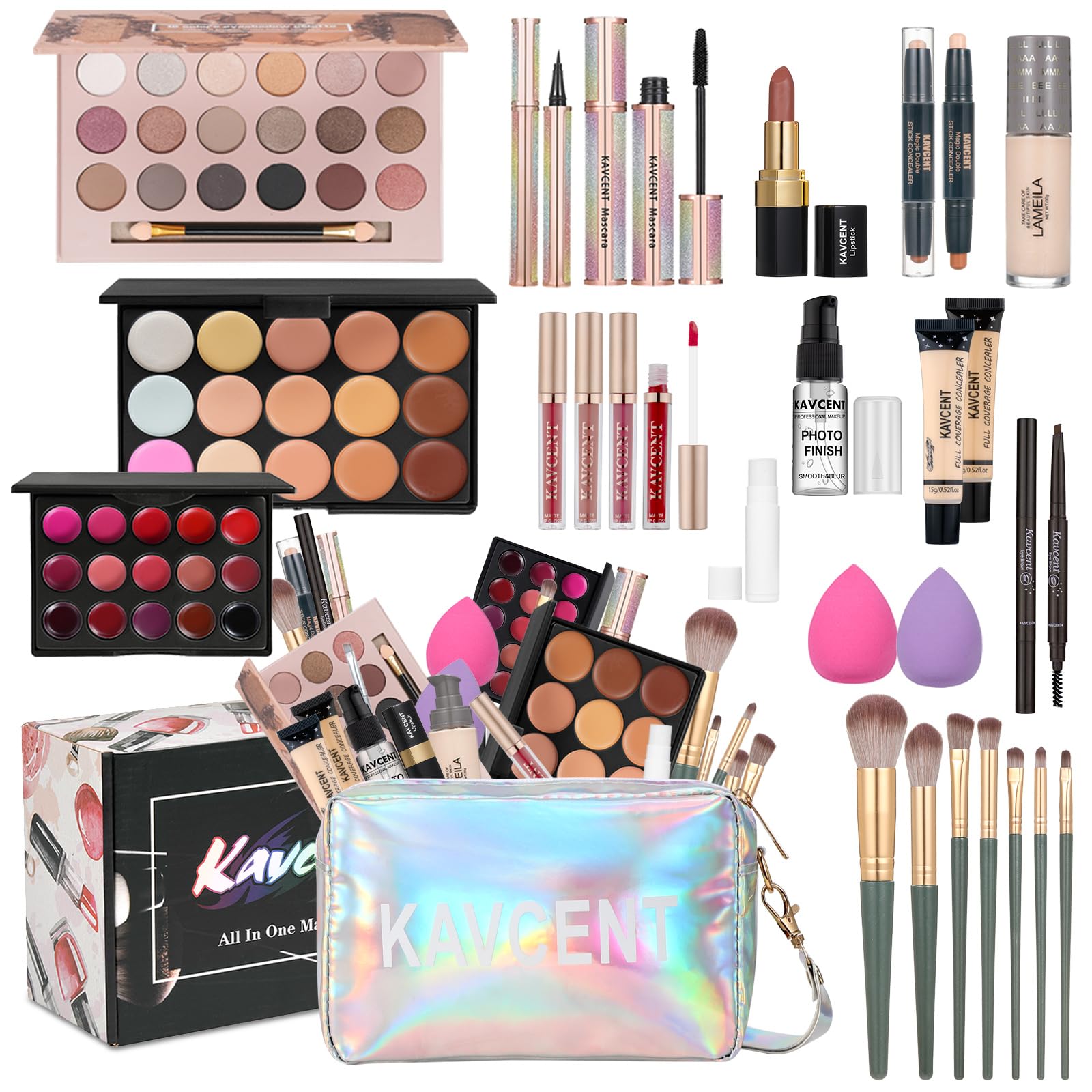 Makeup Kit Makeup Sets for Teens Makeup kits for Women Teenagers Full Kit Make up Eyeshadow Palette Foundation Concealer Lipgloss Makeup Gift Set for Women Teen Girls