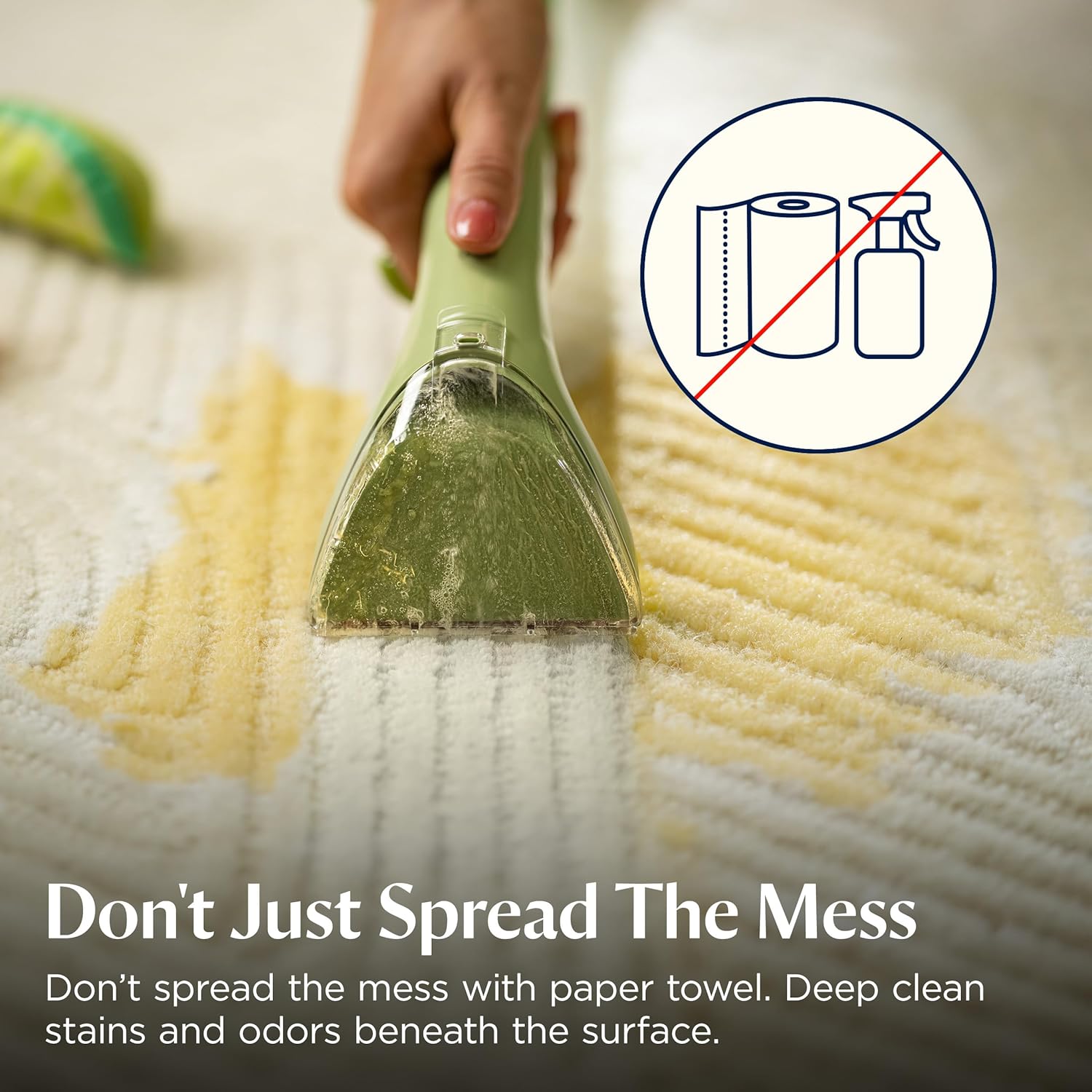 BISSELL Little Green Multi-Purpose Portable Carpet and Upholstery Cleaner, Car and Auto Detailer, with Exclusive Specialty Tools, Green, 1400B