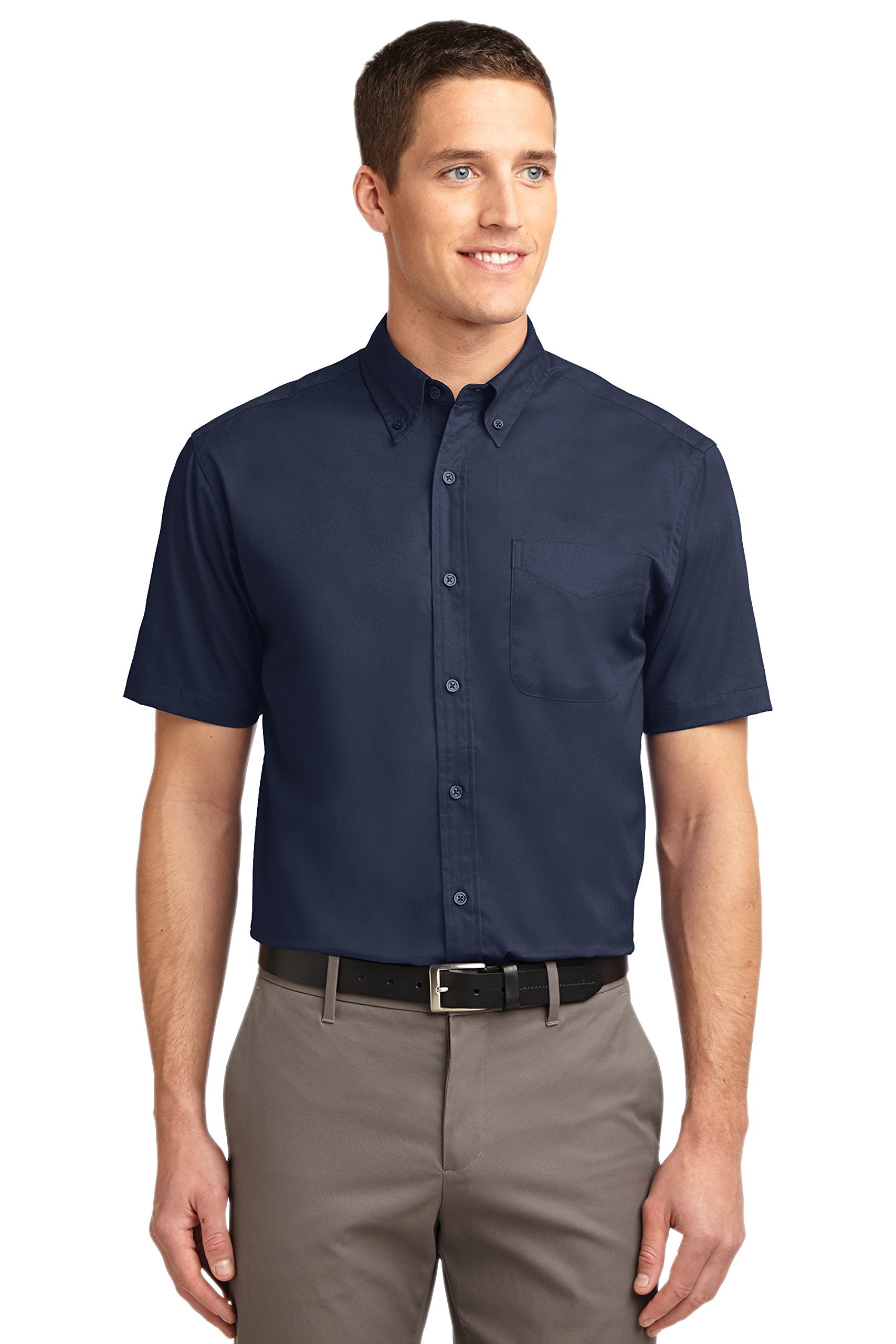 Port Authority Men's Tall Short Sleeve Easy Care Button-Down Shirt