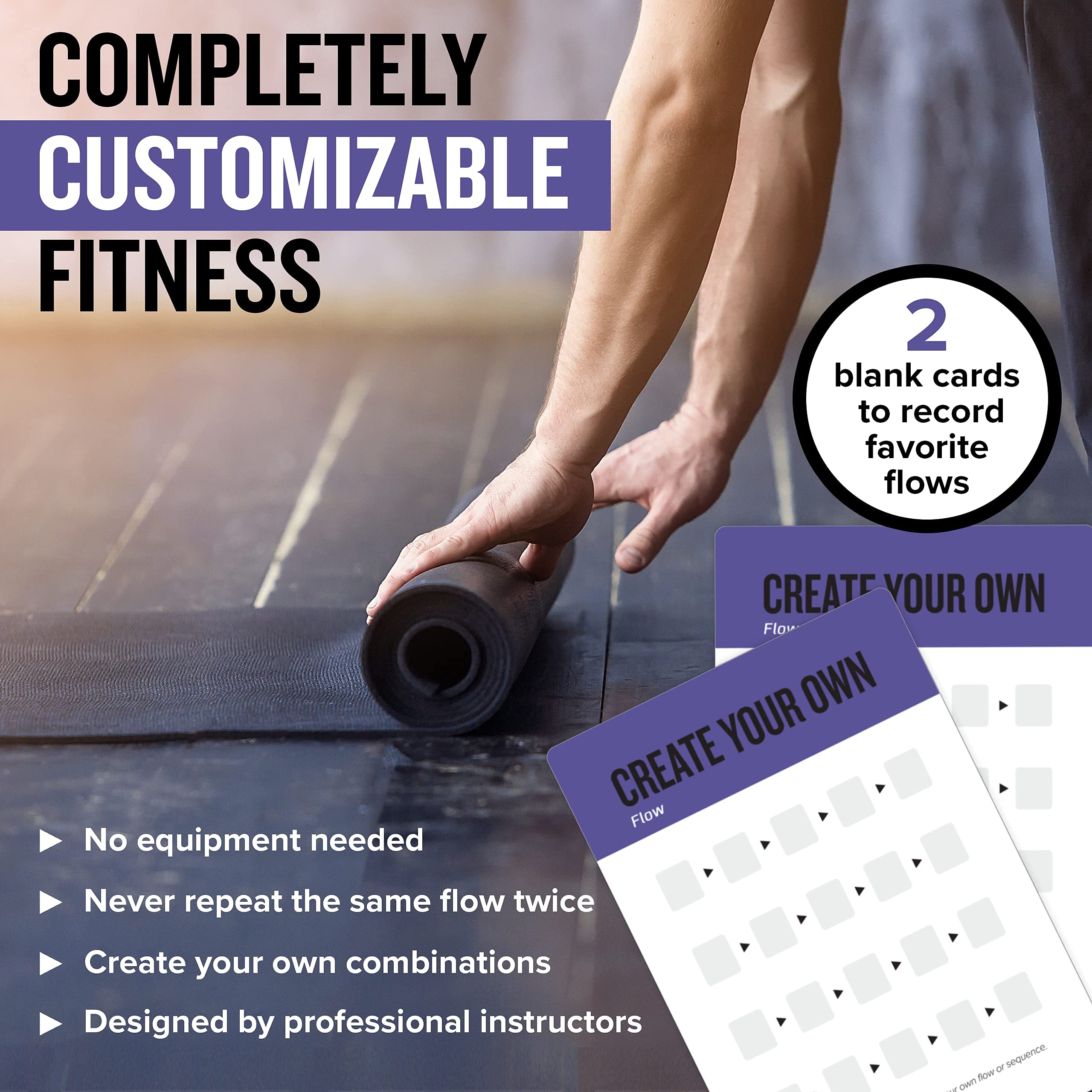 NewMe Fitness Bodyweight Workout Cards, Instructional Fitness Deck for Women & Men, Beginner Fitness Guide to Training Exercises at Home or Gym (Bodyweight, Vol 1)