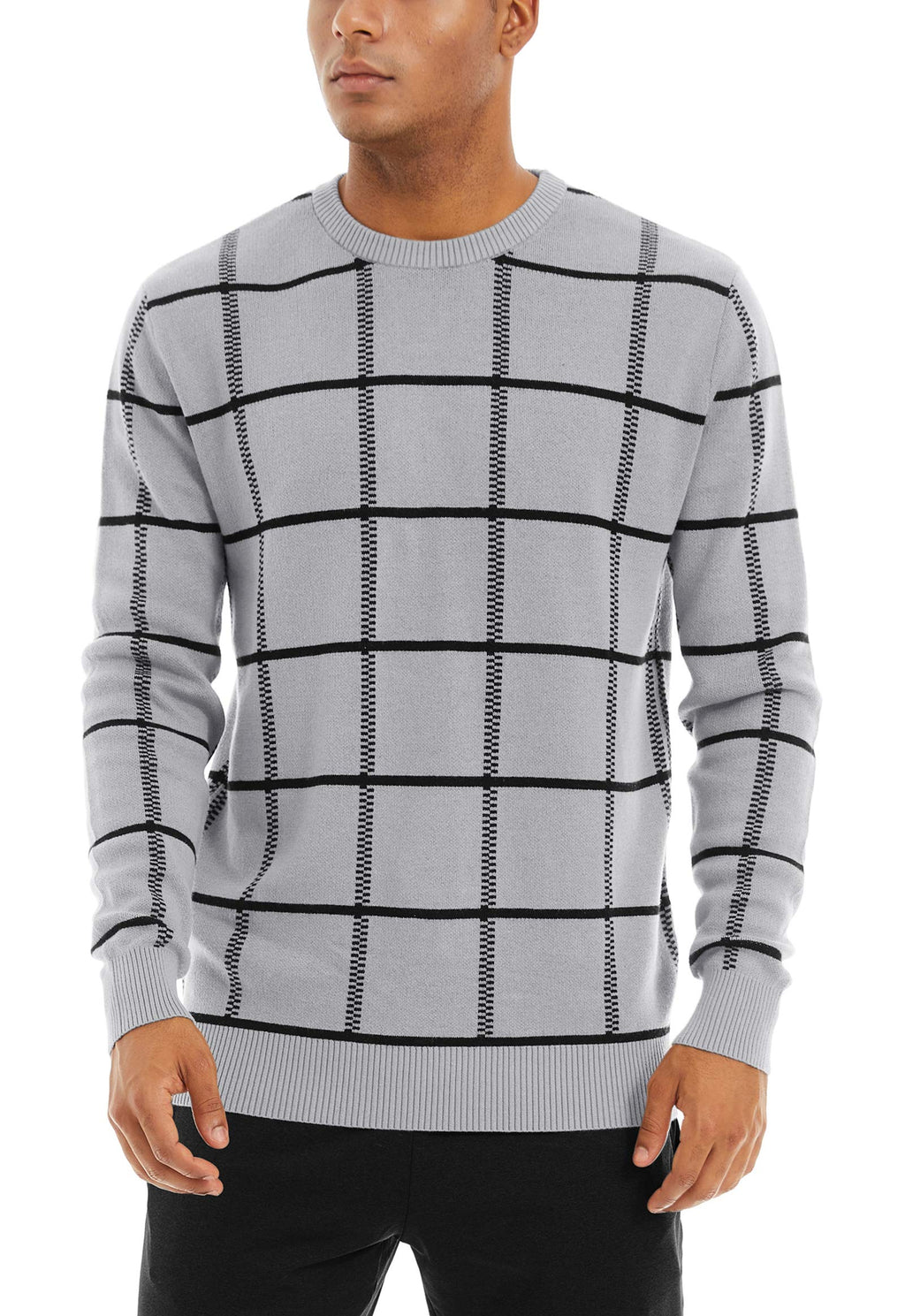 MAGNIVIT Men's Basic Designed Knitted Sweaters Cotton Soft Crewneck Fall Winter Sweaters