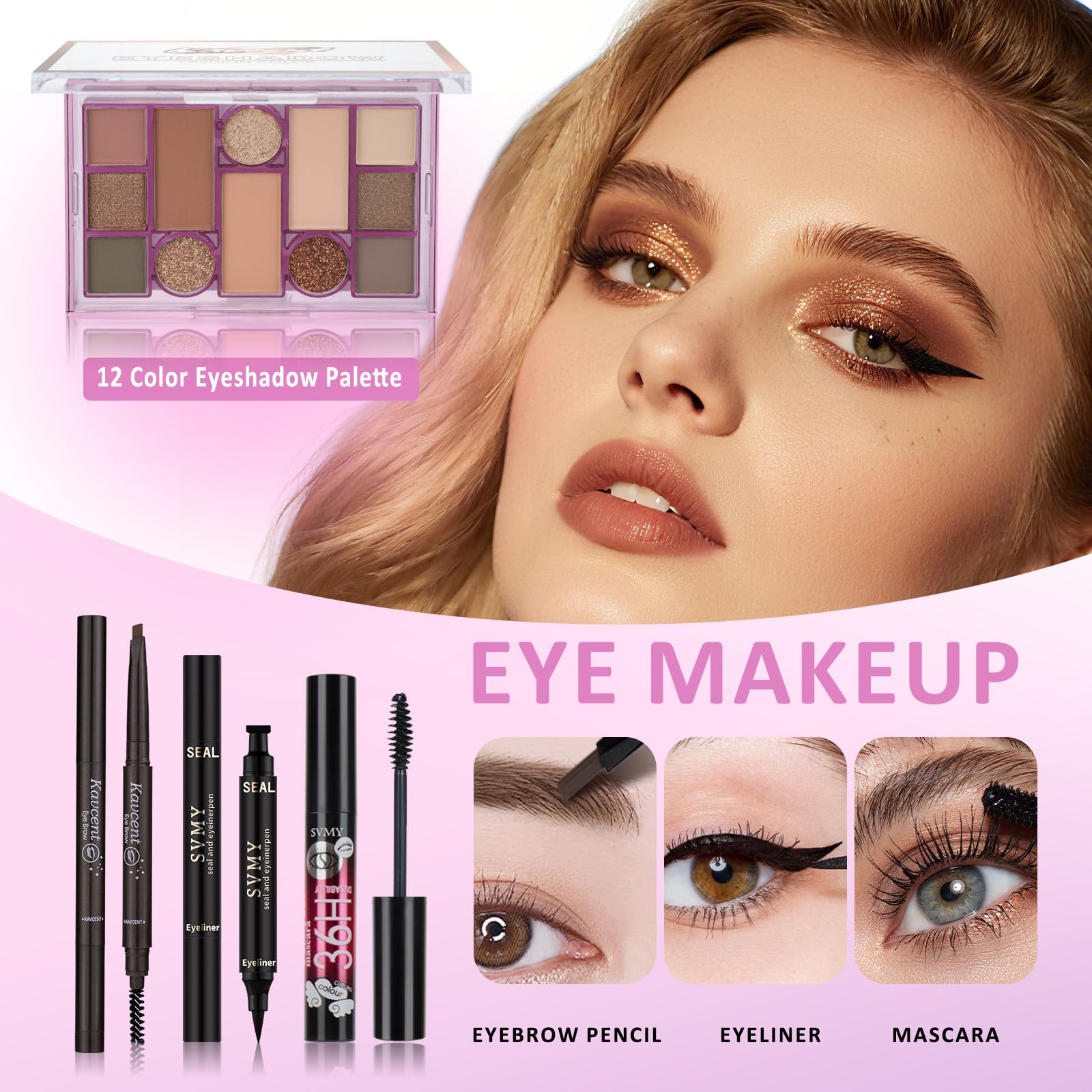Makeup Kit for Women Teen Girls Full Kit Makeup Sets for Teens Eyeshadow Makeup Gift Set fo Women Teenagers Christmas Makeup Kits for Teens