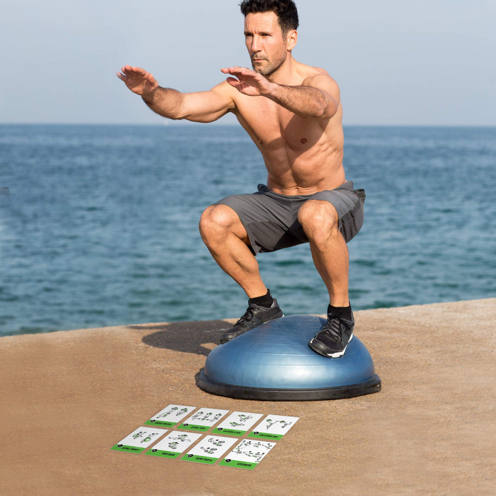 NewMe Fitness Bodyweight Workout Cards, Instructional Fitness Deck for Women & Men, Beginner Fitness Guide to Training Exercises at Home or Gym (Bodyweight, Vol 1)