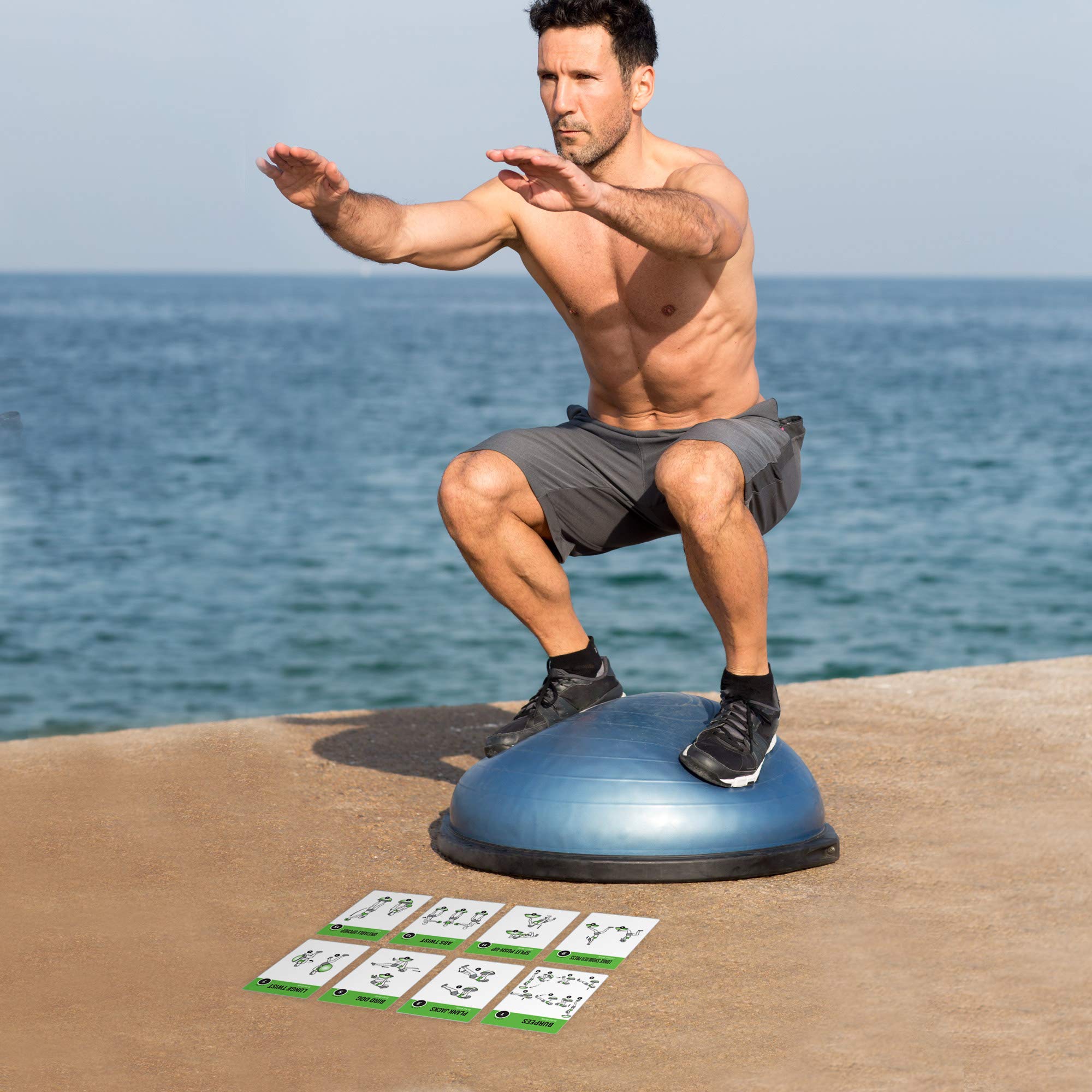 NewMe Fitness Bodyweight Workout Cards, Instructional Fitness Deck for Women & Men, Beginner Fitness Guide to Training Exercises at Home or Gym (Bodyweight, Vol 1)