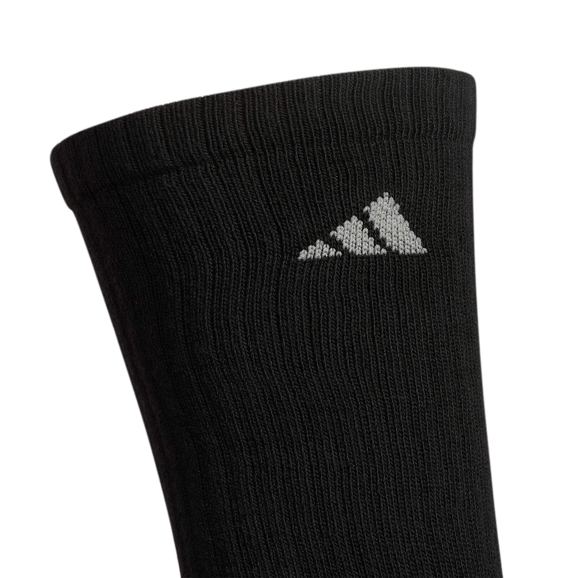 adidas Men's Athletic Cushioned 6-Pack Crew, Cushioned Crew Socks with Arch Compression for a Secure Fit
