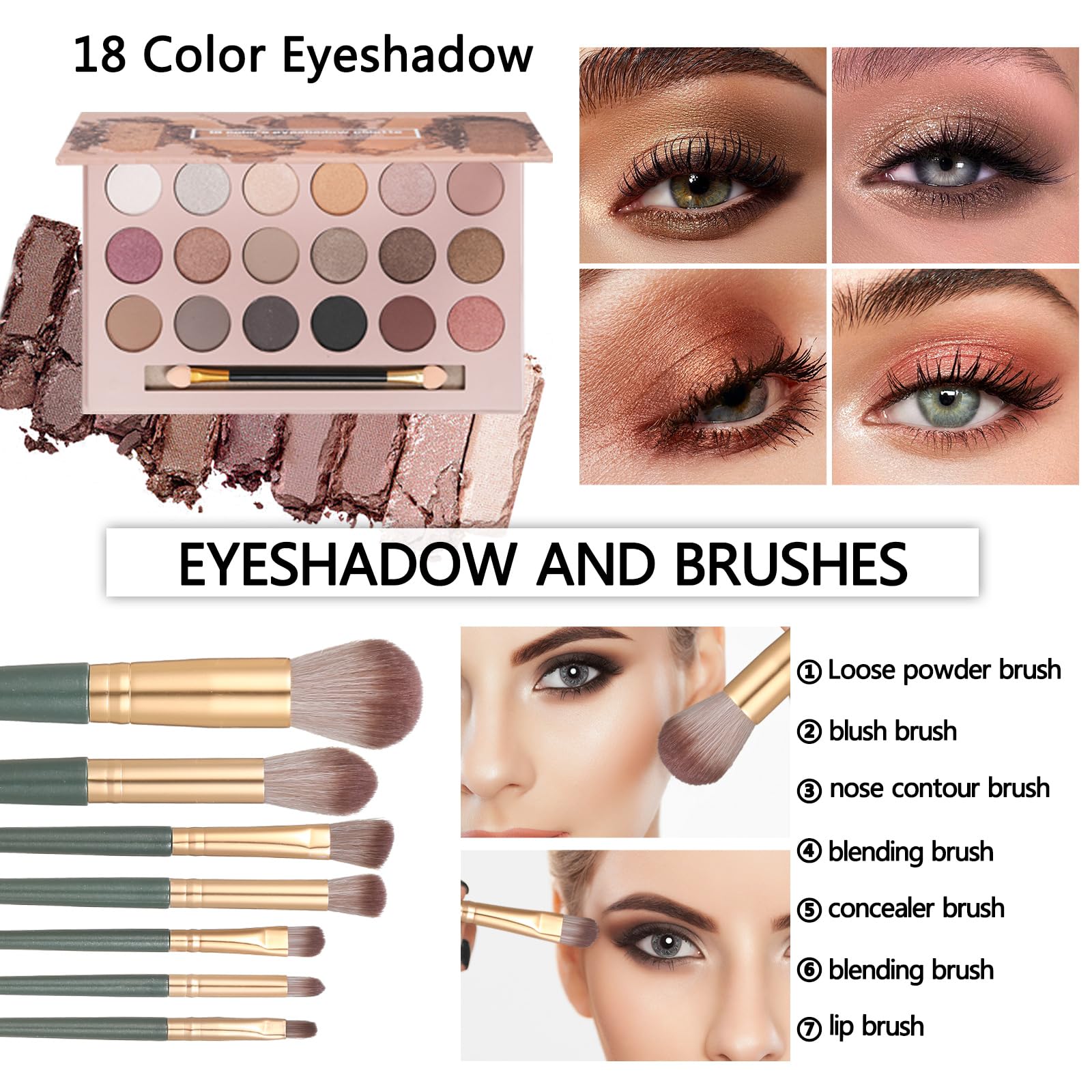Makeup Kit Makeup Sets for Teens Makeup kits for Women Teenagers Full Kit Make up Eyeshadow Palette Foundation Concealer Lipgloss Makeup Gift Set for Women Teen Girls