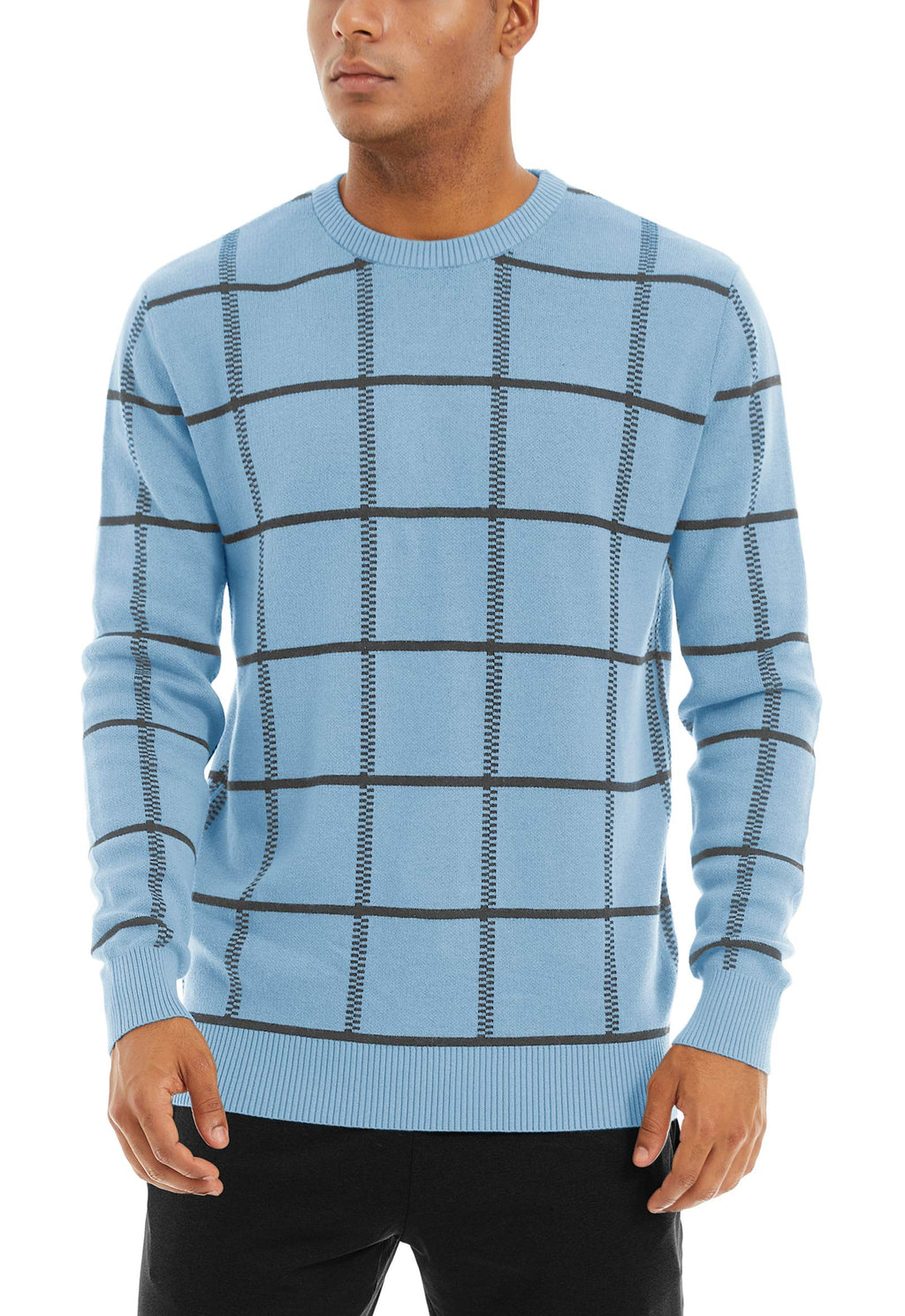 MAGNIVIT Men's Basic Designed Knitted Sweaters Cotton Soft Crewneck Fall Winter Sweaters